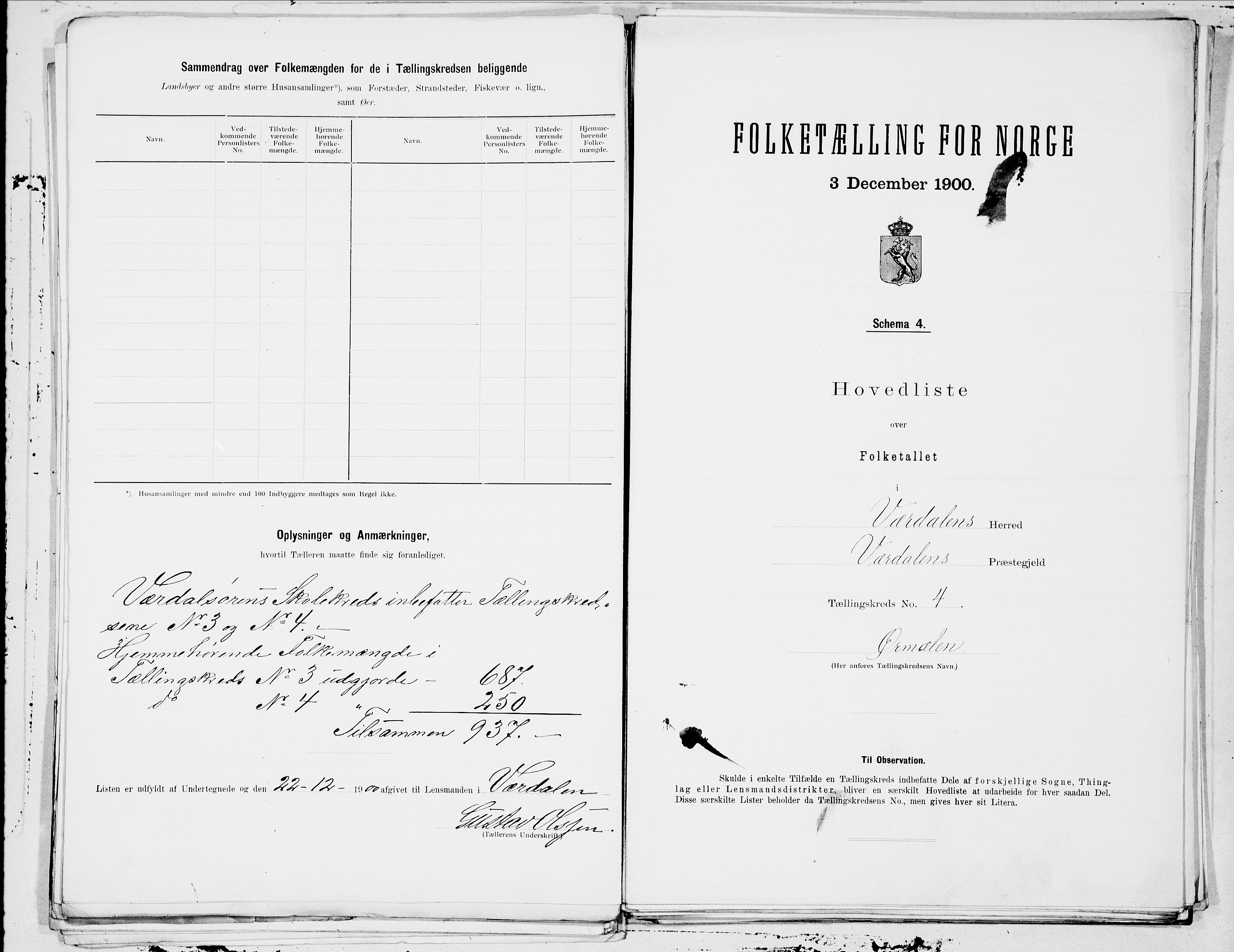 SAT, Folketelling 1900 for 1721 Verdal herred, 1900, s. 10