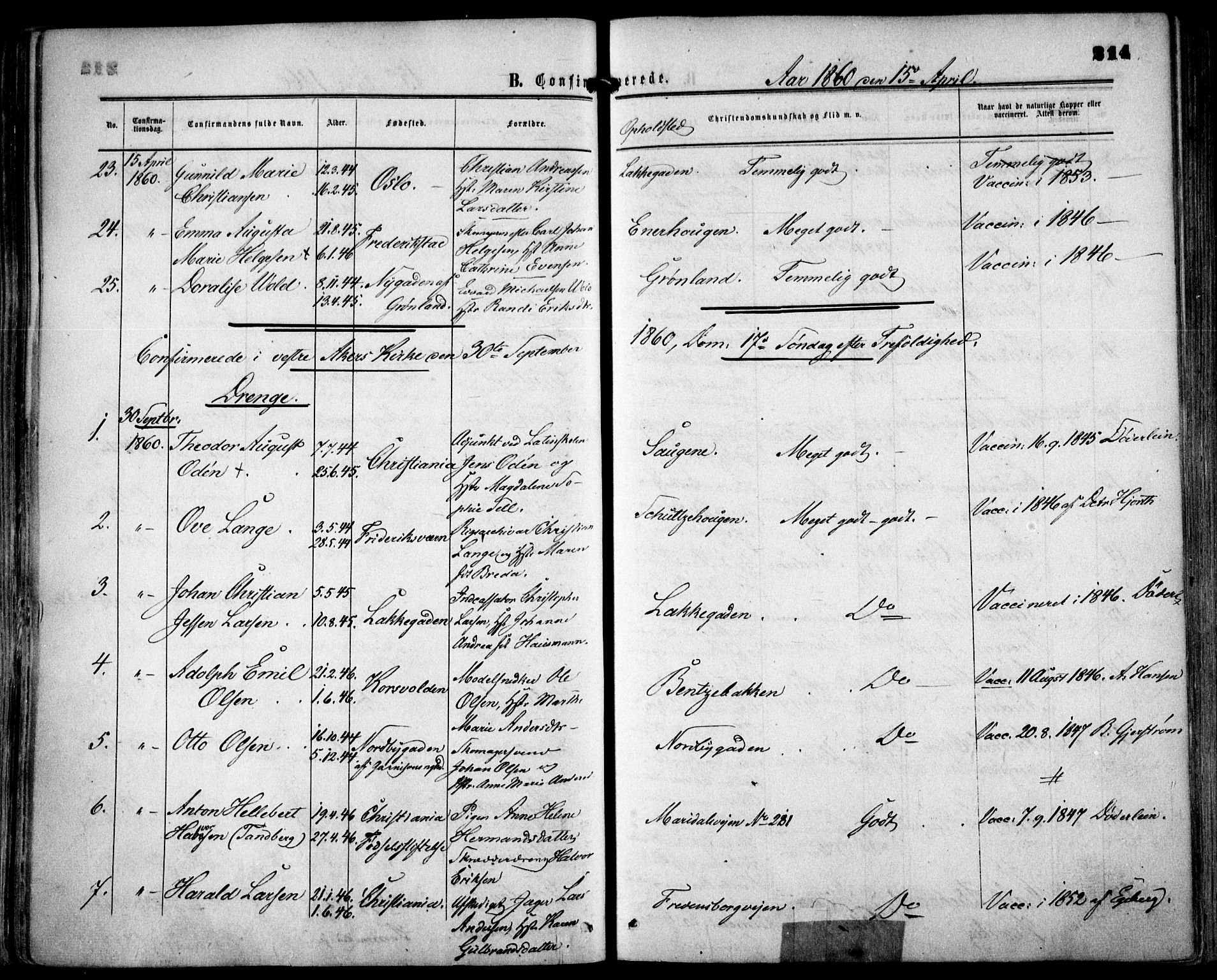 Grønland prestekontor Kirkebøker, SAO/A-10848/F/Fa/L0001: Ministerialbok nr. 1, 1859-1861, s. 214
