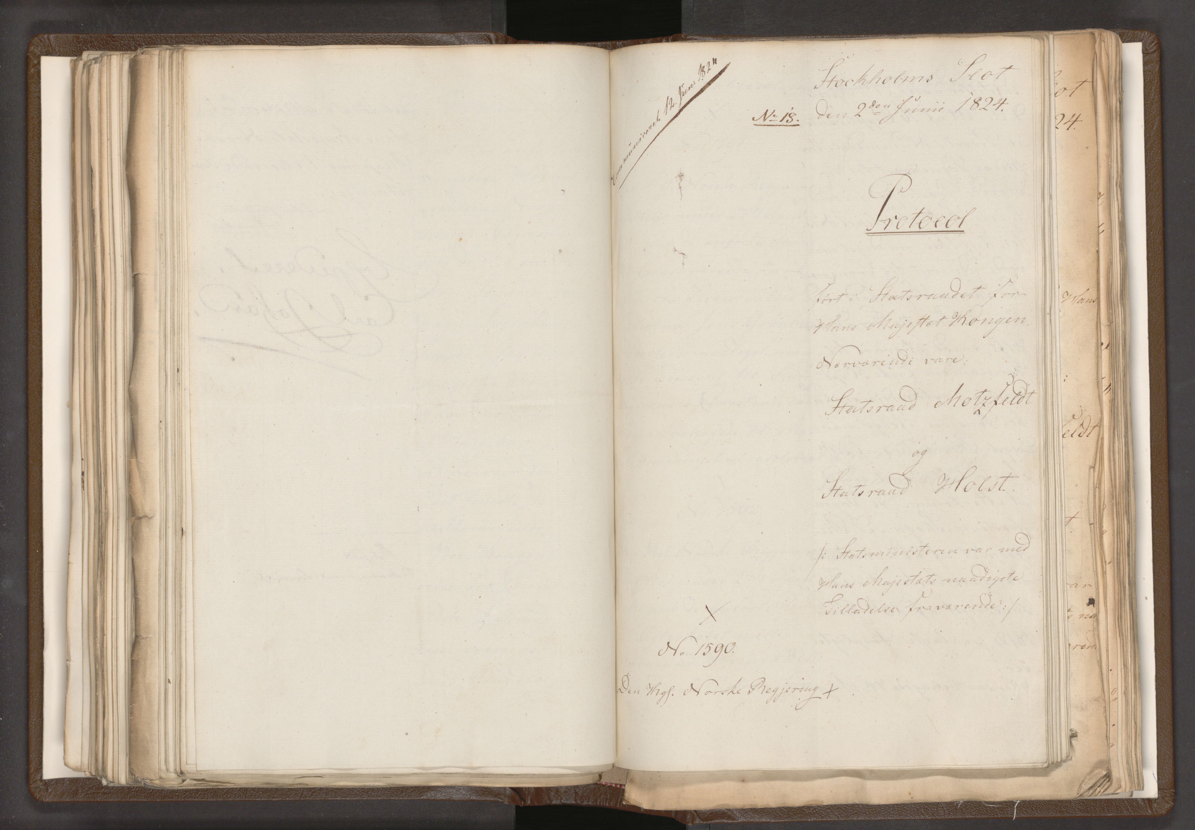 Statsrådssekretariatet, AV/RA-S-1001/A/Ab/L0018: Kgl. res. nr. 1112-1753, 1. halvår, 1824