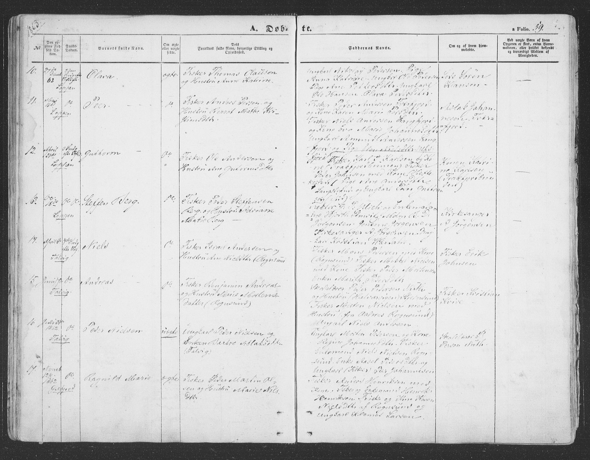 Loppa sokneprestkontor, AV/SATØ-S-1339/H/Ha/L0004kirke: Ministerialbok nr. 4, 1849-1868, s. 59