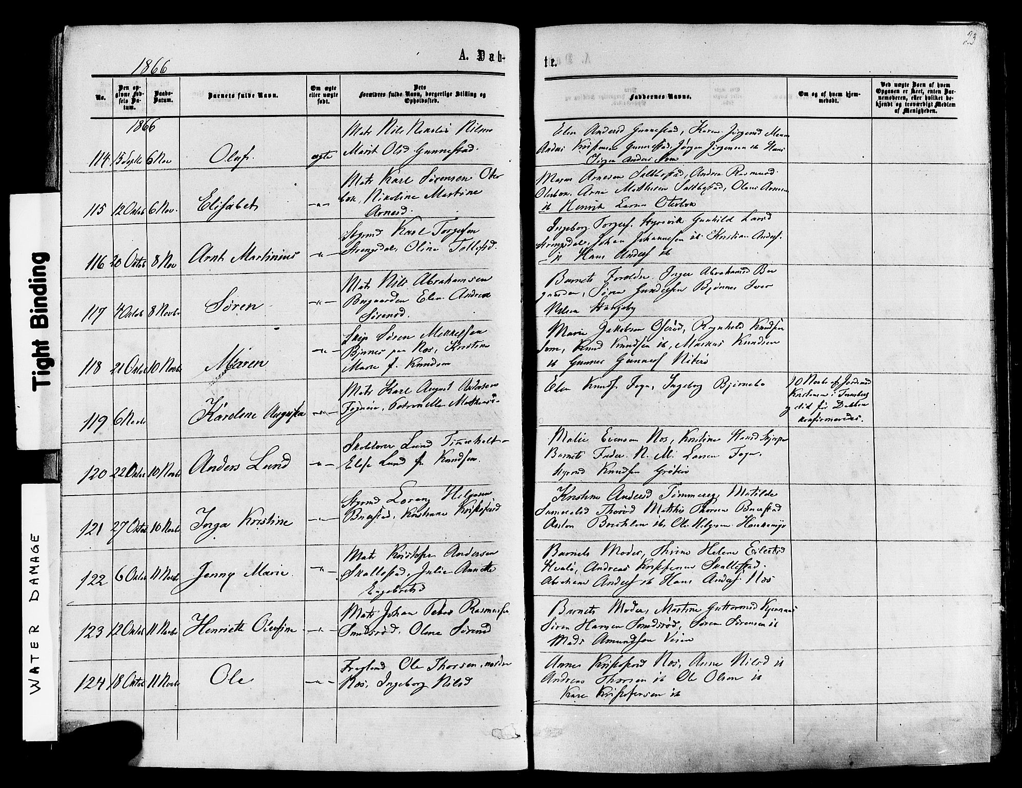 Nøtterøy kirkebøker, AV/SAKO-A-354/F/Fa/L0007: Ministerialbok nr. I 7, 1865-1877, s. 23