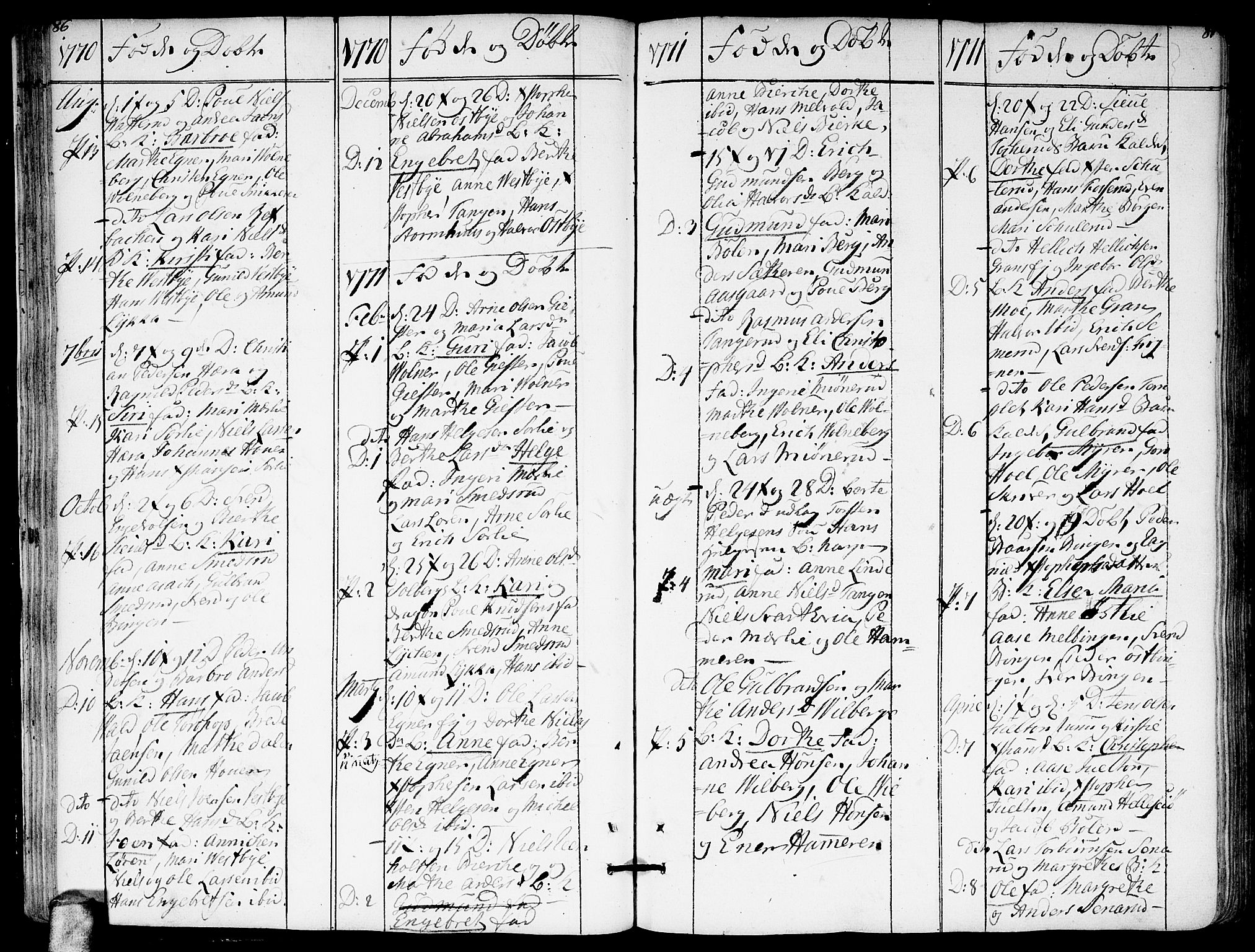 Sørum prestekontor Kirkebøker, SAO/A-10303/F/Fa/L0002: Ministerialbok nr. I 2, 1759-1814, s. 86-87