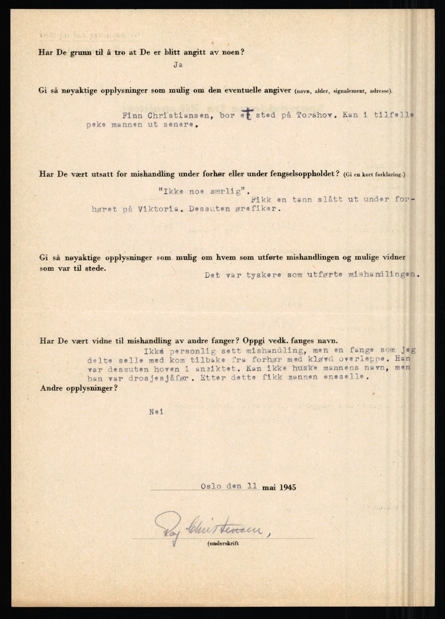 Rikspolitisjefen, AV/RA-S-1560/L/L0009: Karlsen, Aksel Emanuel - Kristiansen, Øivind Vetre, 1940-1945, s. 960