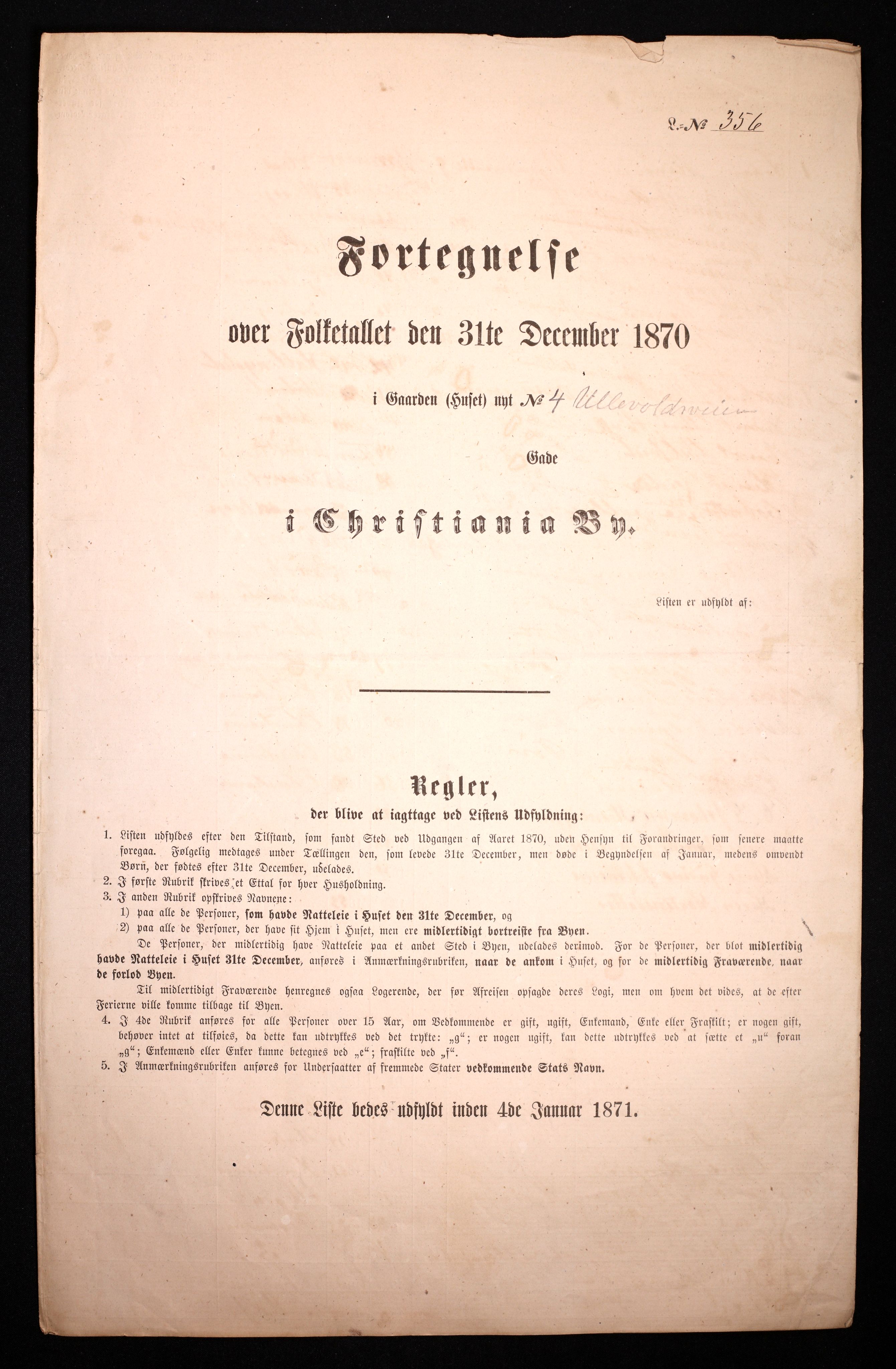 RA, Folketelling 1870 for 0301 Kristiania kjøpstad, 1870, s. 4463