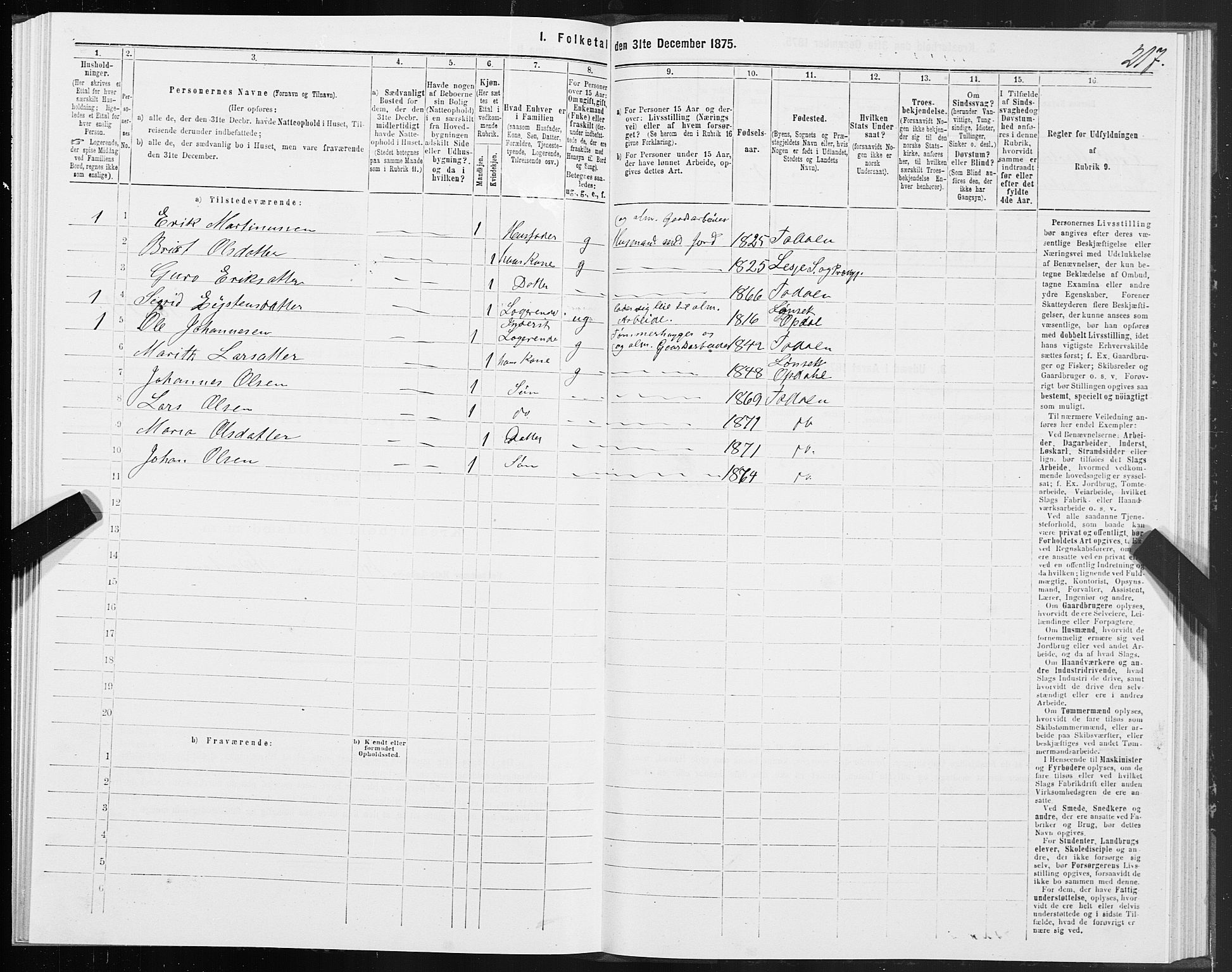 SAT, Folketelling 1875 for 1564P Stangvik prestegjeld, 1875, s. 3217