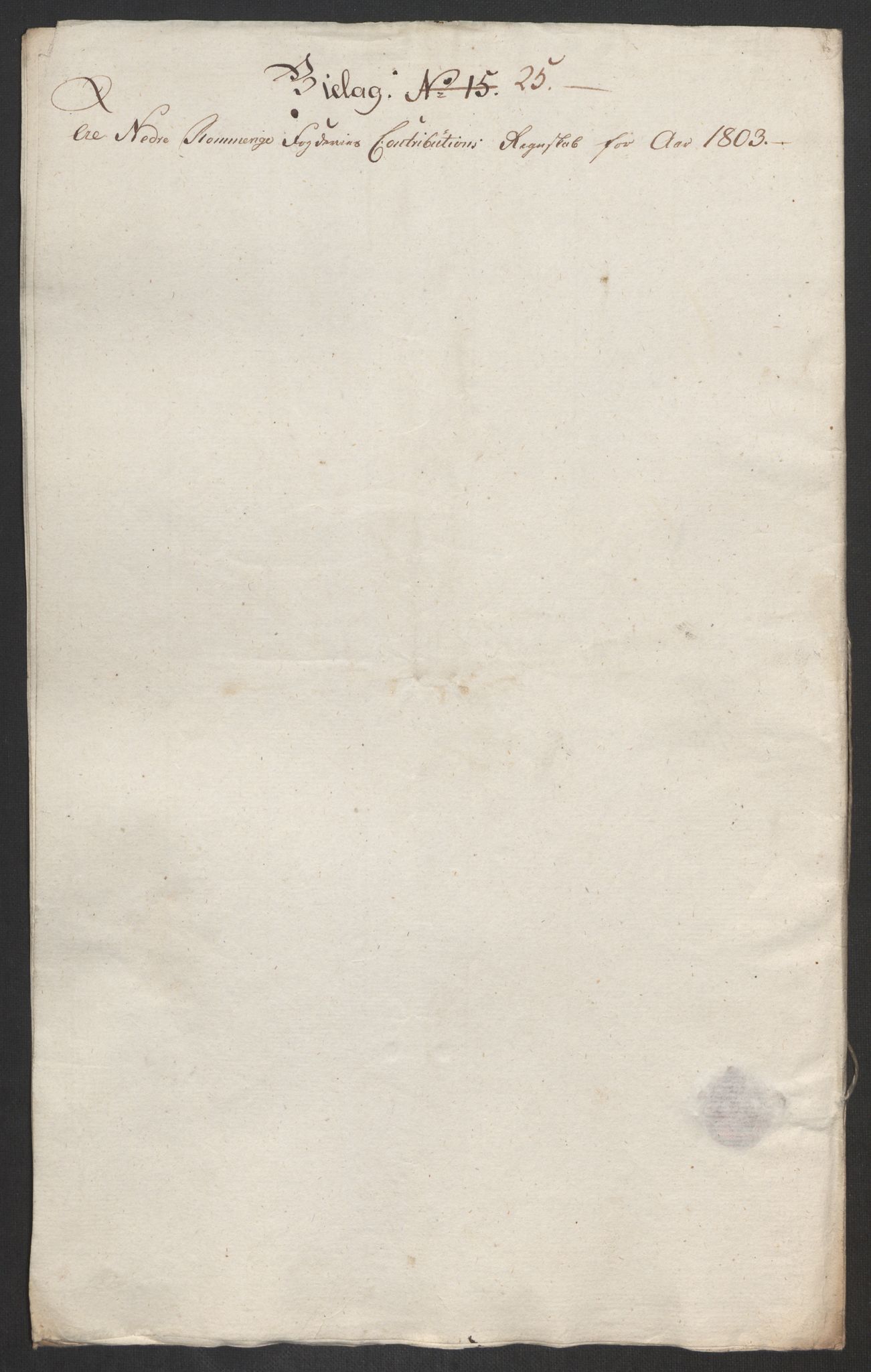 Rentekammeret inntil 1814, Reviderte regnskaper, Fogderegnskap, AV/RA-EA-4092/R11/L0679: Fogderegnskap Nedre Romerike, 1803, s. 111