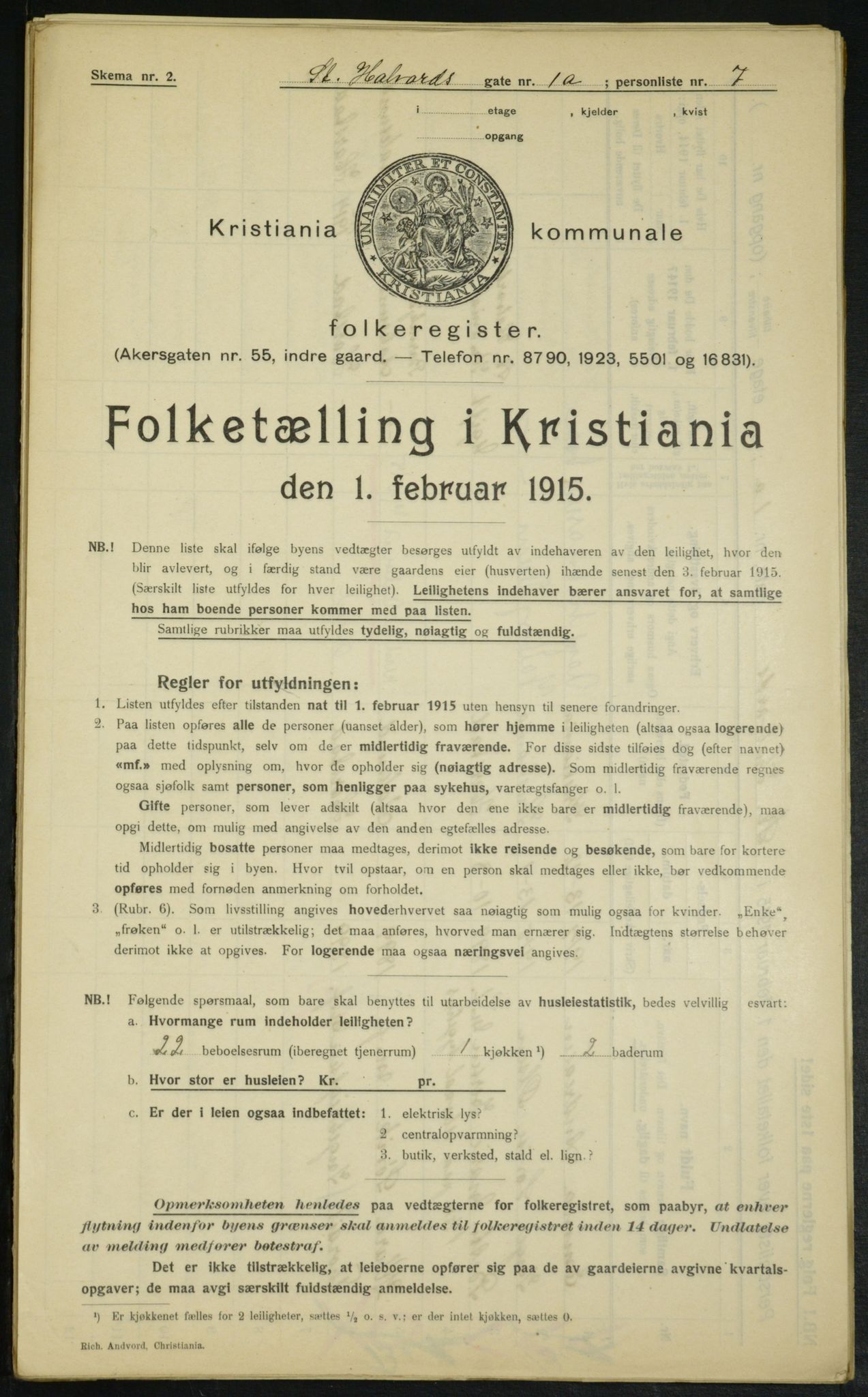 OBA, Kommunal folketelling 1.2.1915 for Kristiania, 1915, s. 87041