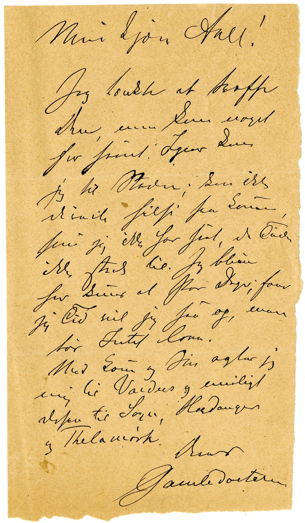 Diderik Maria Aalls brevsamling, NF/Ark-1023/F/L0002: D.M. Aalls brevsamling. B - C, 1799-1889, s. 13