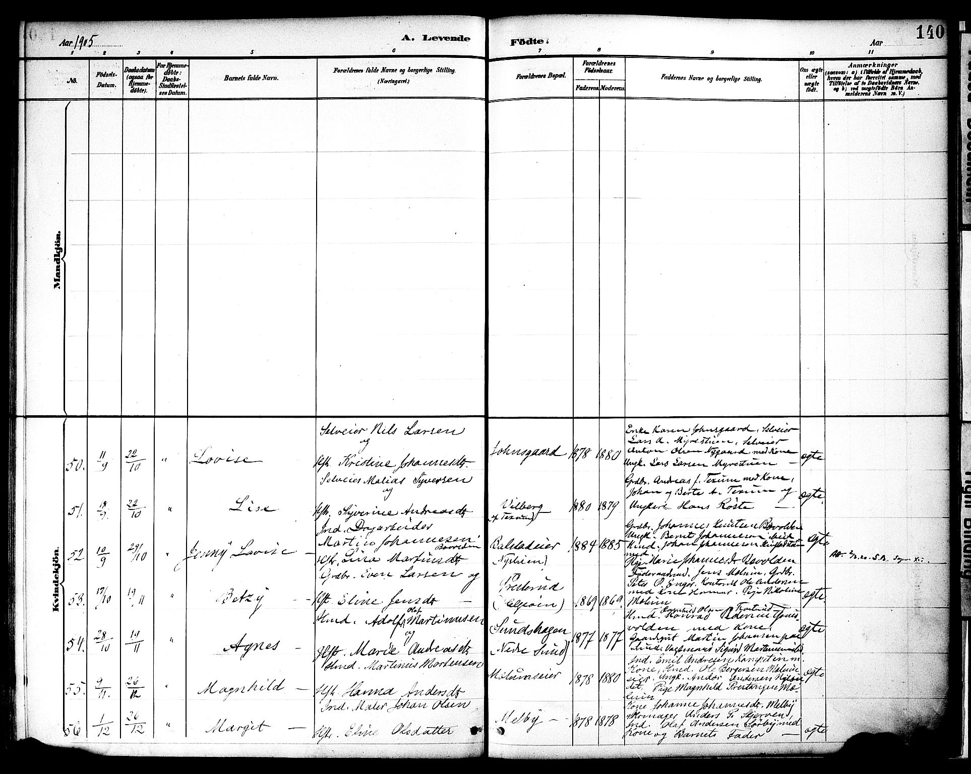 Nes prestekontor, Hedmark, AV/SAH-PREST-020/K/Ka/L0009: Ministerialbok nr. 9, 1887-1905, s. 140