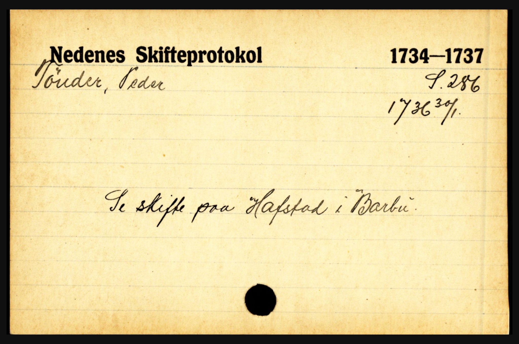 Nedenes sorenskriveri før 1824, AV/SAK-1221-0007/H, s. 31825