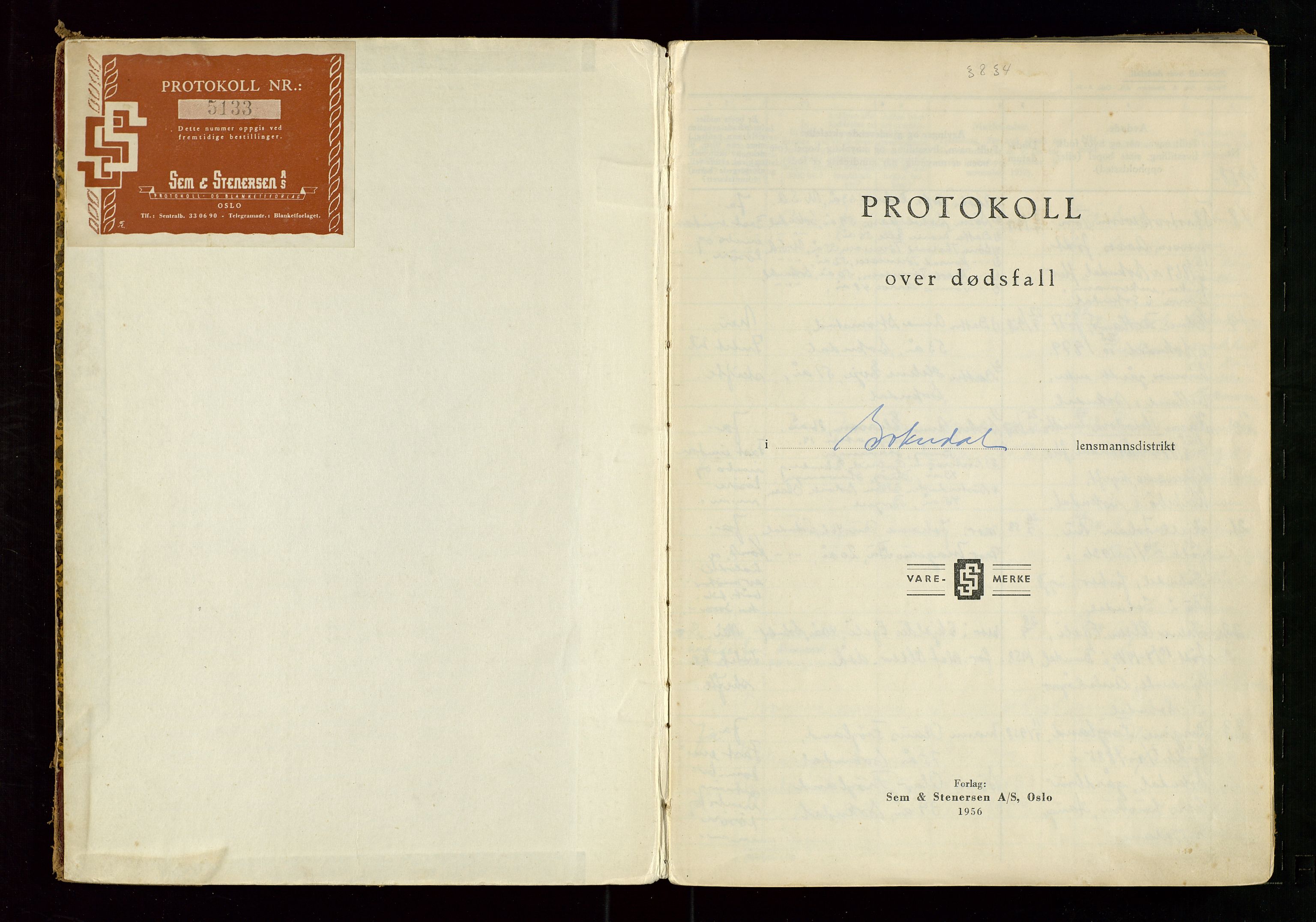 Sokndal lensmannskontor, AV/SAST-A-100417/Gga/L0005: "Protokoll over meldte dødsfall", 1958-1972