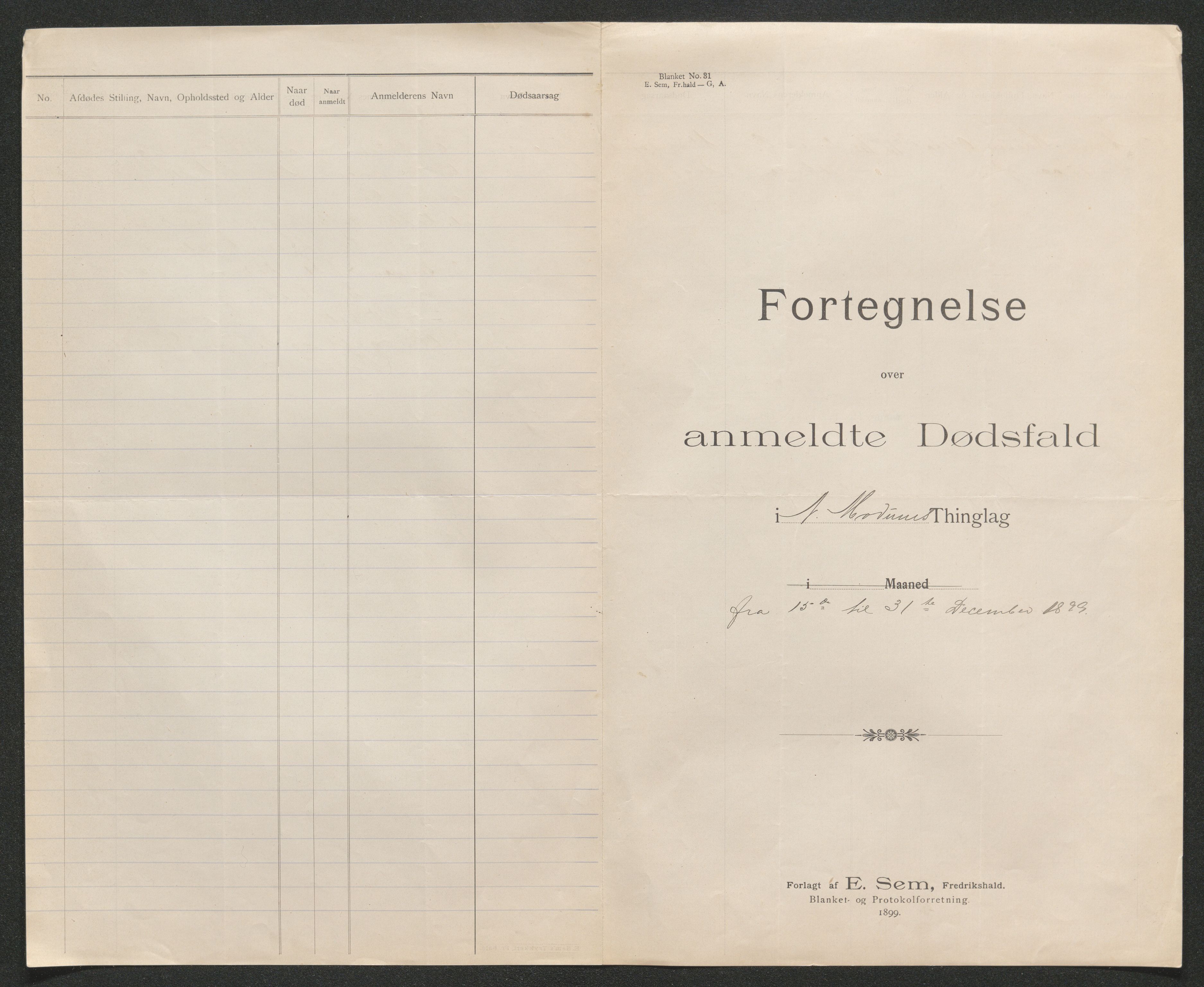 Eiker, Modum og Sigdal sorenskriveri, AV/SAKO-A-123/H/Ha/Hab/L0026: Dødsfallsmeldinger, 1899, s. 418