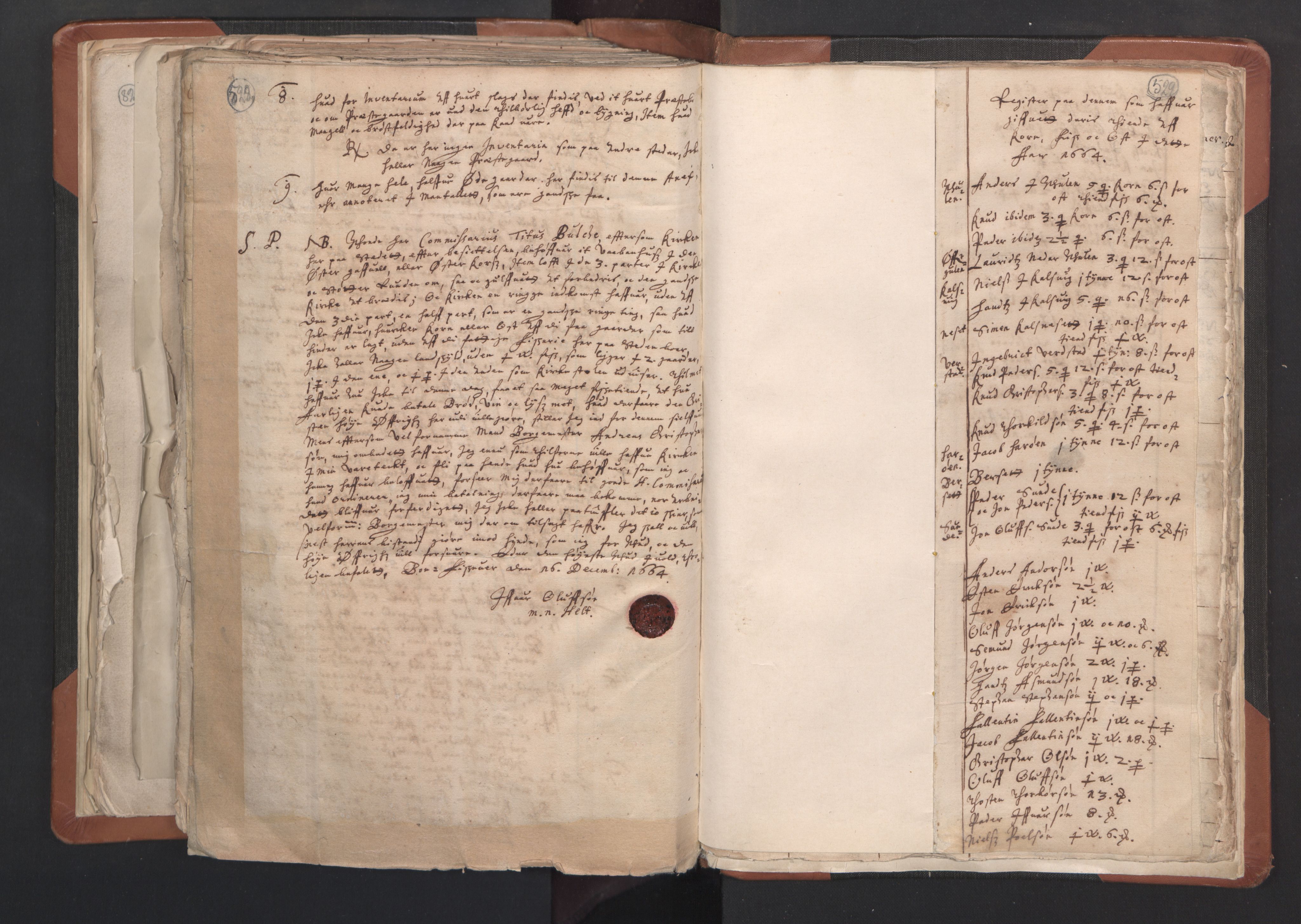 RA, Sogneprestenes manntall 1664-1666, nr. 27: Romsdal prosti, 1664-1666, s. 528-529