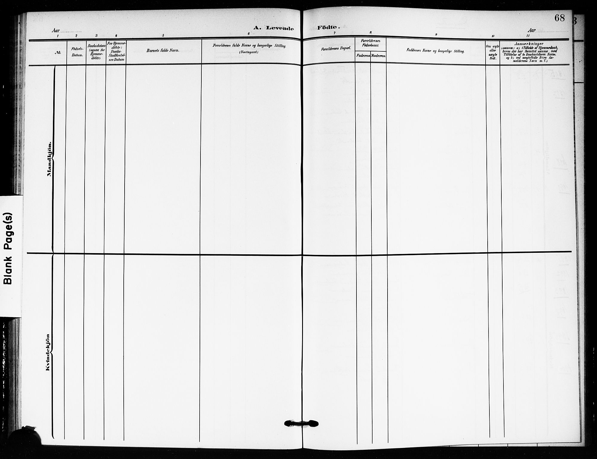 Drøbak prestekontor Kirkebøker, AV/SAO-A-10142a/F/Fc/L0001: Ministerialbok nr. III 1, 1871-1900, s. 68