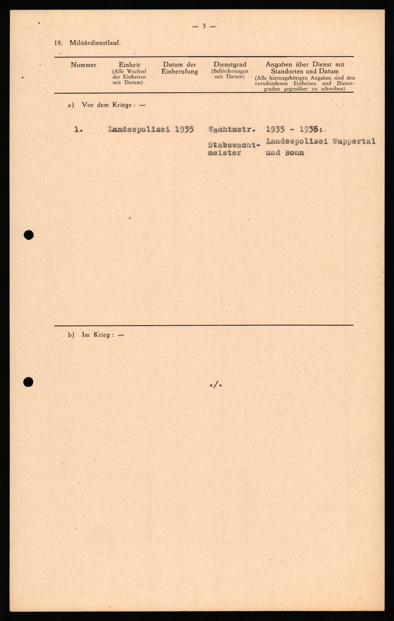 Forsvaret, Forsvarets overkommando II, AV/RA-RAFA-3915/D/Db/L0030: CI Questionaires. Tyske okkupasjonsstyrker i Norge. Tyskere., 1945-1946, s. 13