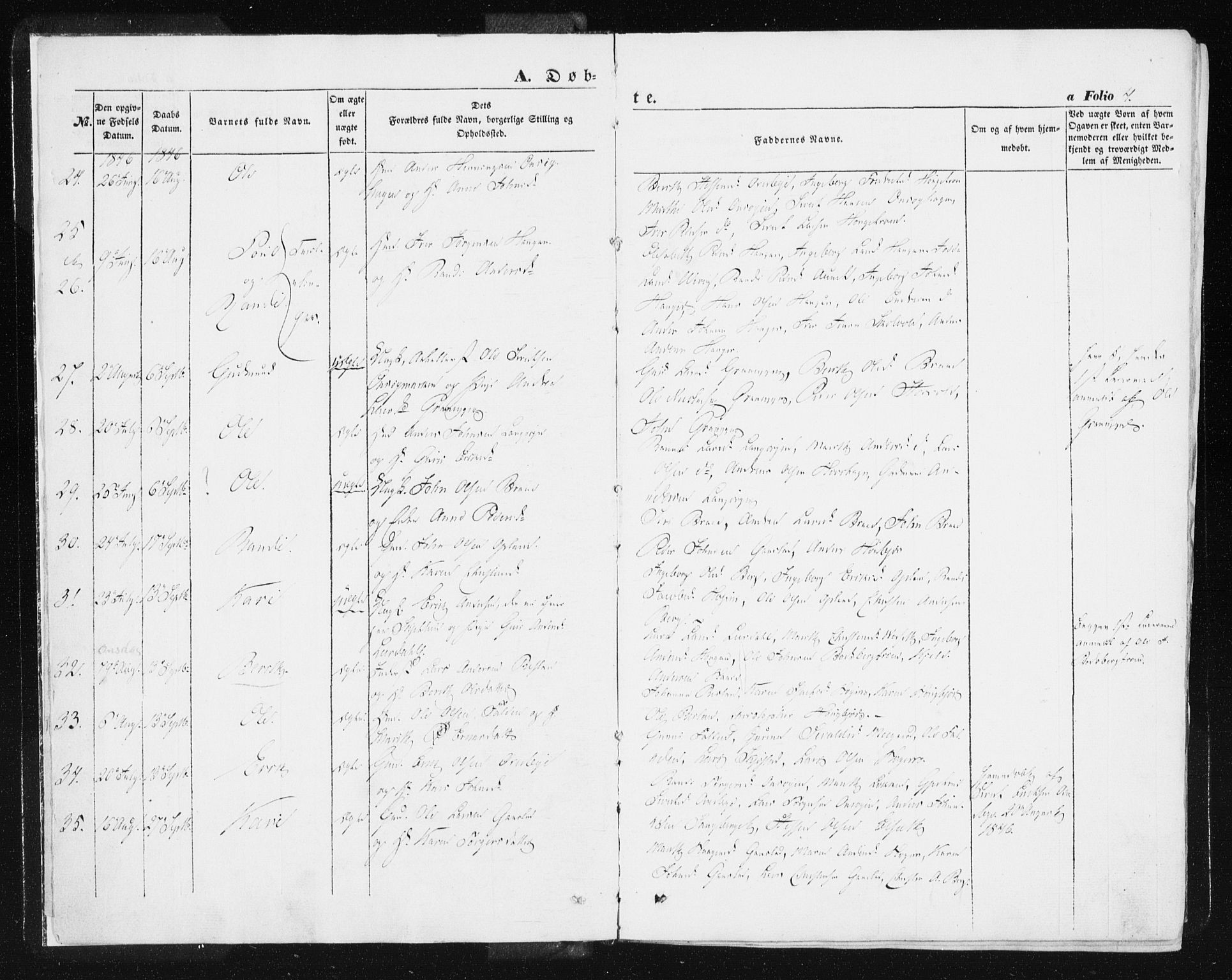 Ministerialprotokoller, klokkerbøker og fødselsregistre - Sør-Trøndelag, SAT/A-1456/612/L0376: Ministerialbok nr. 612A08, 1846-1859, s. 4