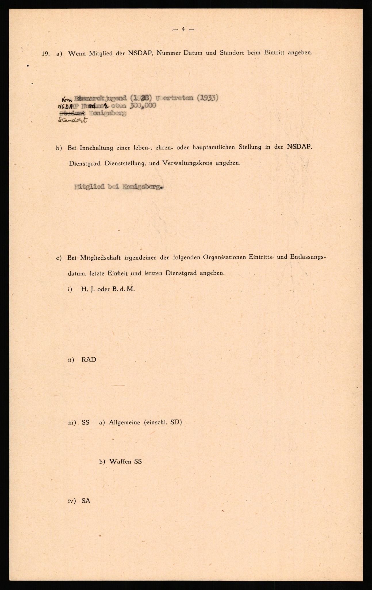 Forsvaret, Forsvarets overkommando II, AV/RA-RAFA-3915/D/Db/L0027: CI Questionaires. Tyske okkupasjonsstyrker i Norge. Tyskere., 1945-1946, s. 469