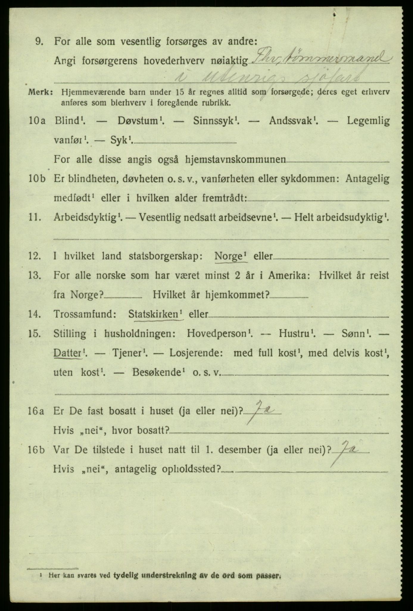 SAB, Folketelling 1920 for 1264 Austrheim herred, 1920, s. 3117