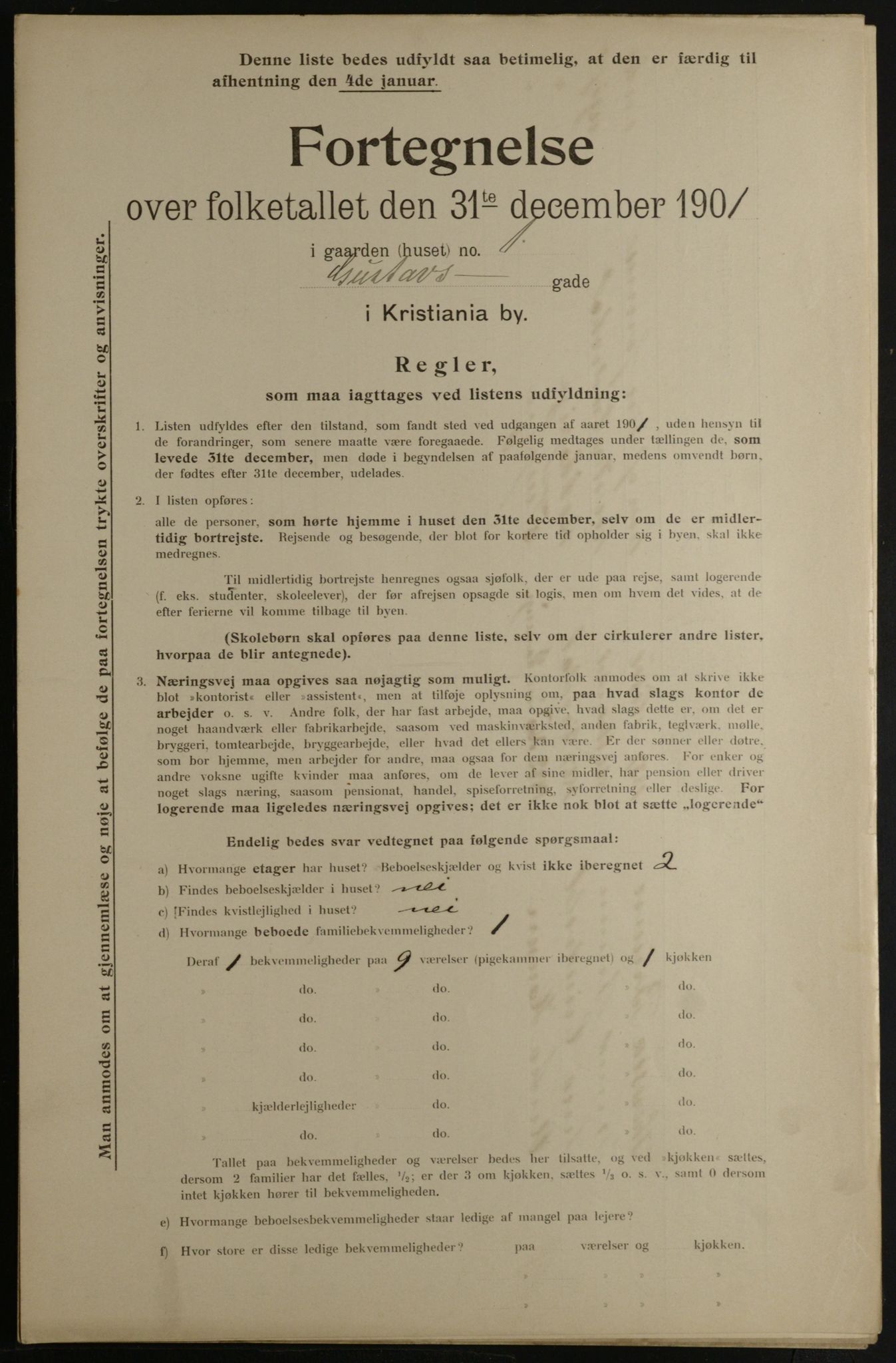 OBA, Kommunal folketelling 31.12.1901 for Kristiania kjøpstad, 1901, s. 5269