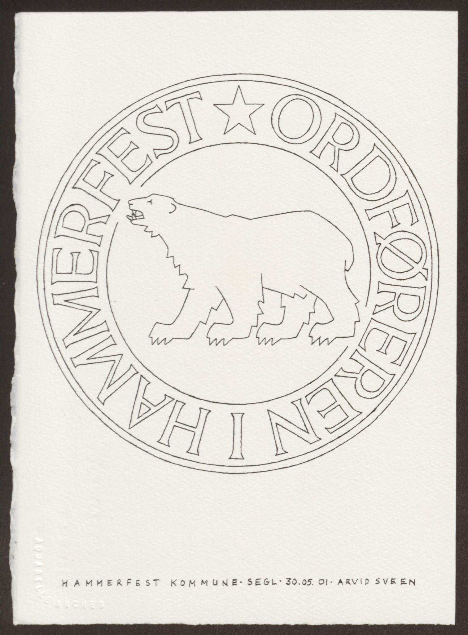 Riksarkivet, AV/RA-S-1577/T/Ta/L0025: Arendal (ikke flagg), Brevik (kun våpen) og Hammerfest, s. 7