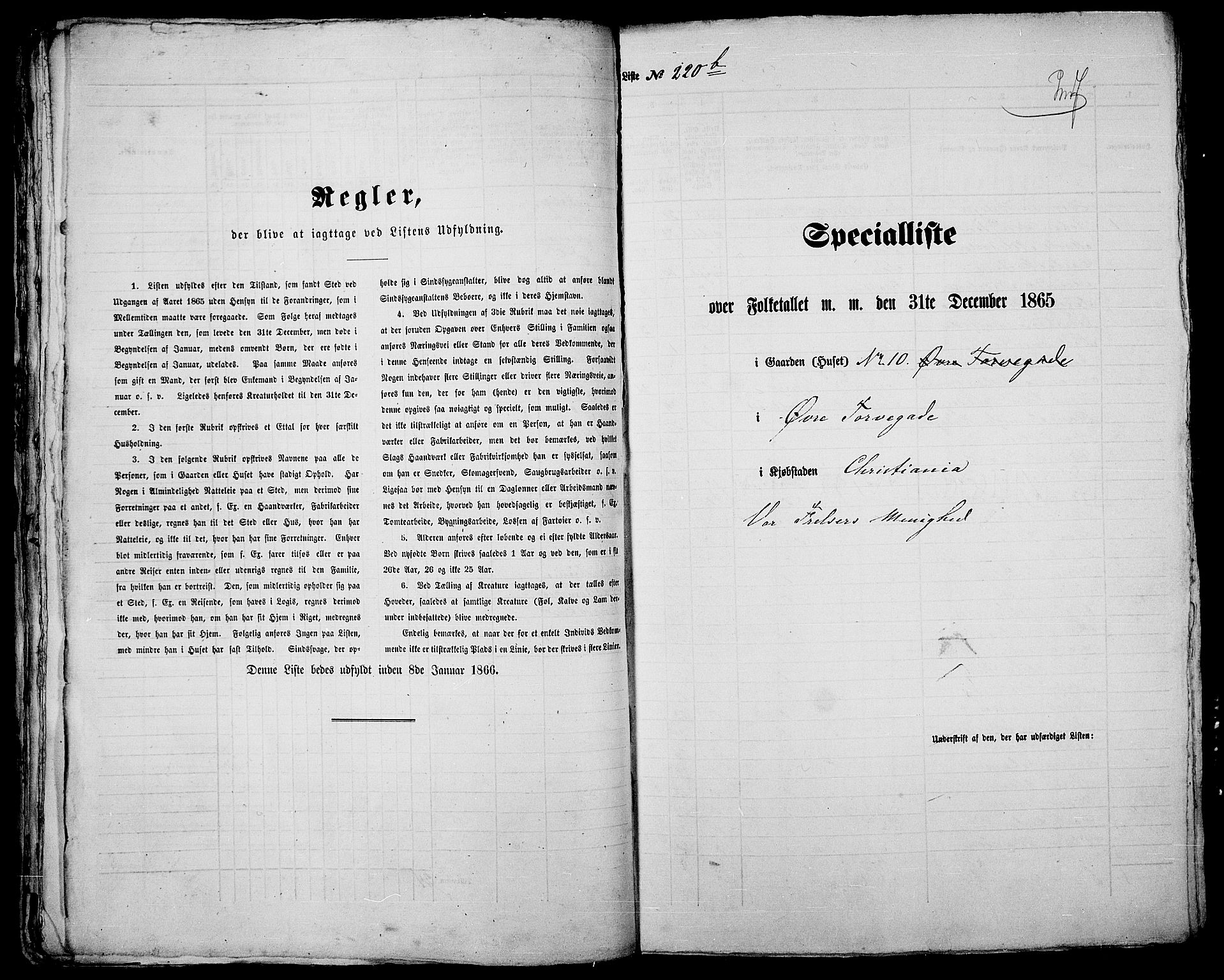 RA, Folketelling 1865 for 0301 Kristiania kjøpstad, 1865, s. 627