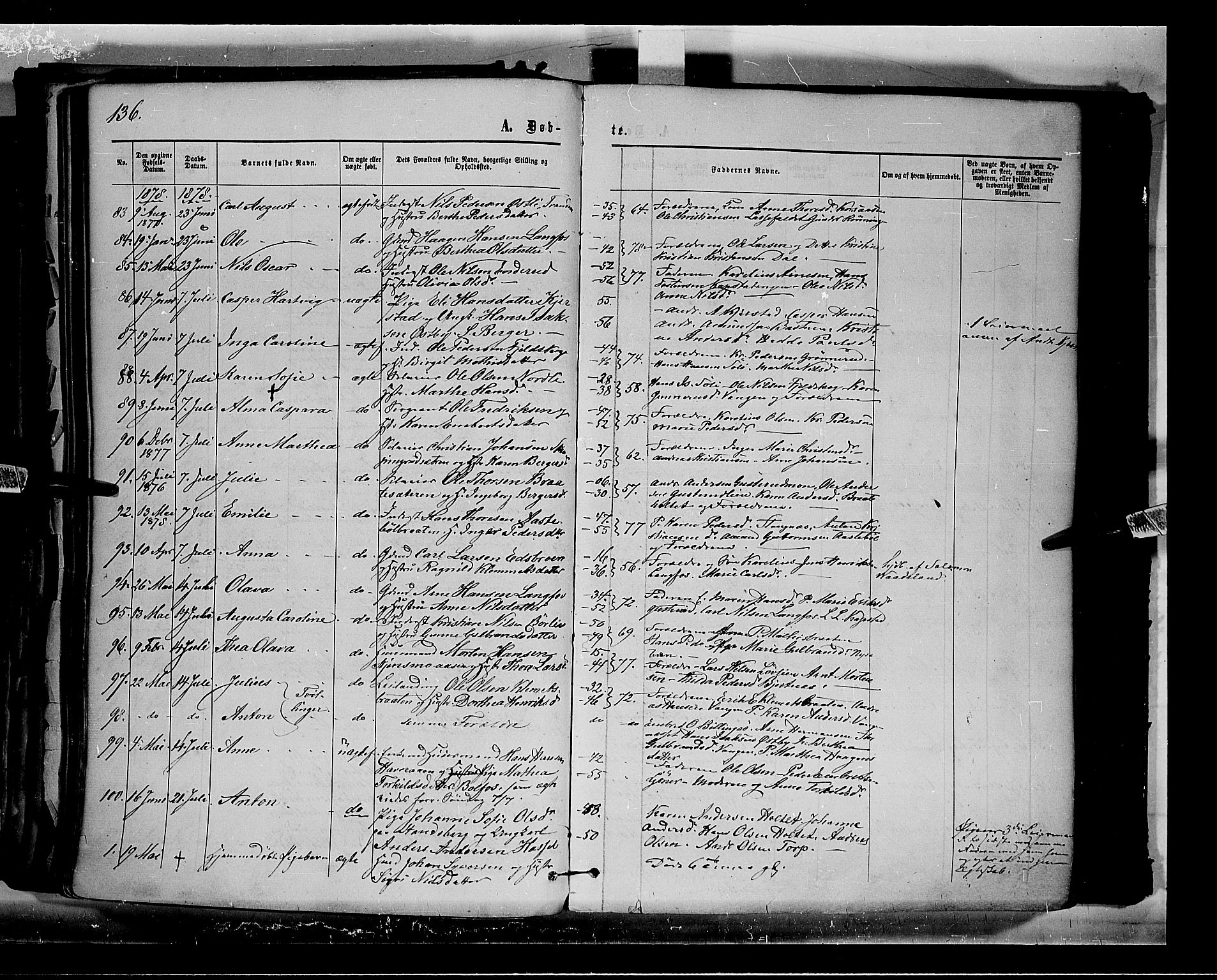 Eidskog prestekontor, AV/SAH-PREST-026/H/Ha/Haa/L0002: Ministerialbok nr. 2, 1867-1878, s. 136