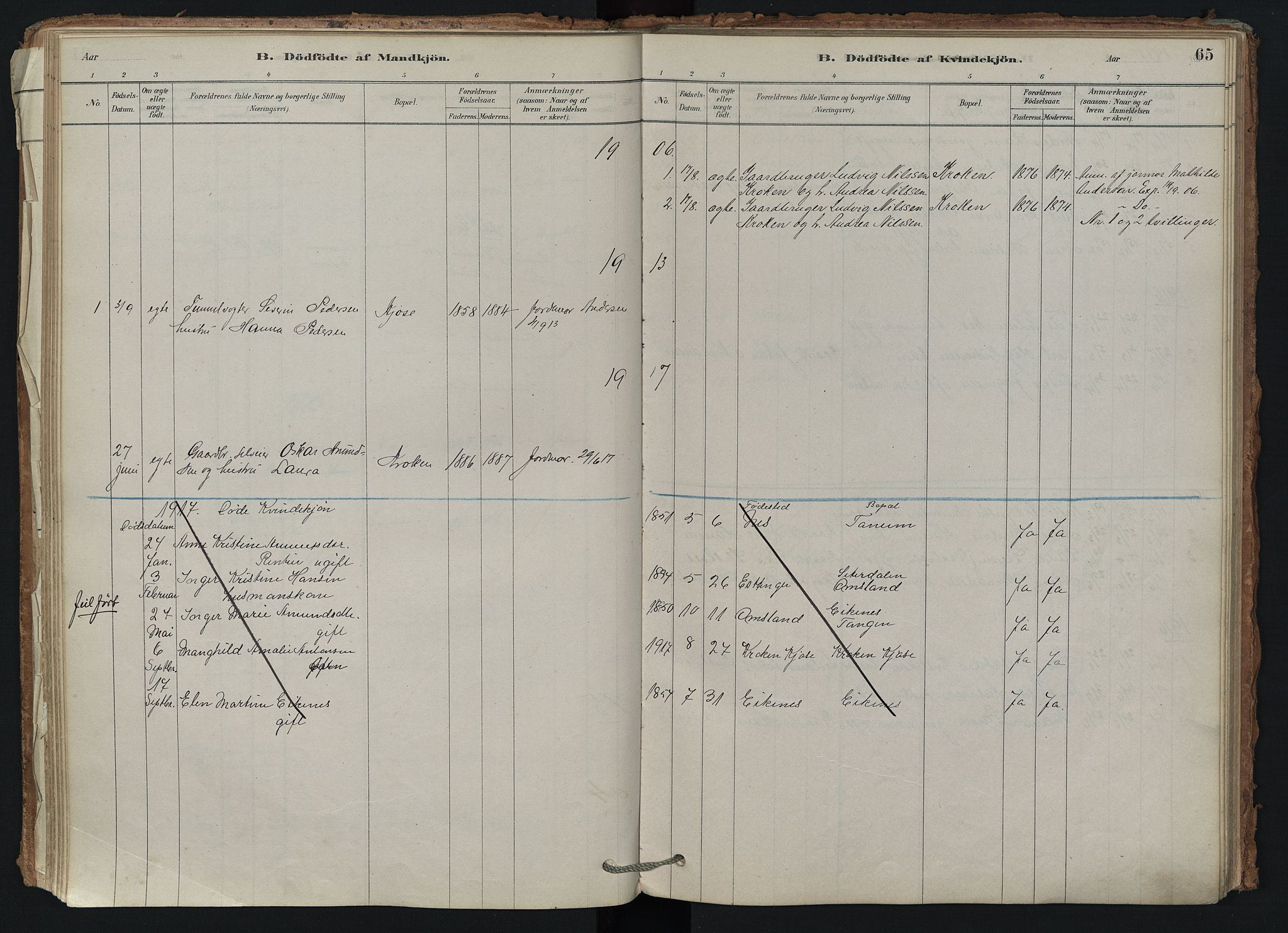 Brunlanes kirkebøker, SAKO/A-342/F/Fd/L0001: Ministerialbok nr. IV 1, 1878-1917, s. 65