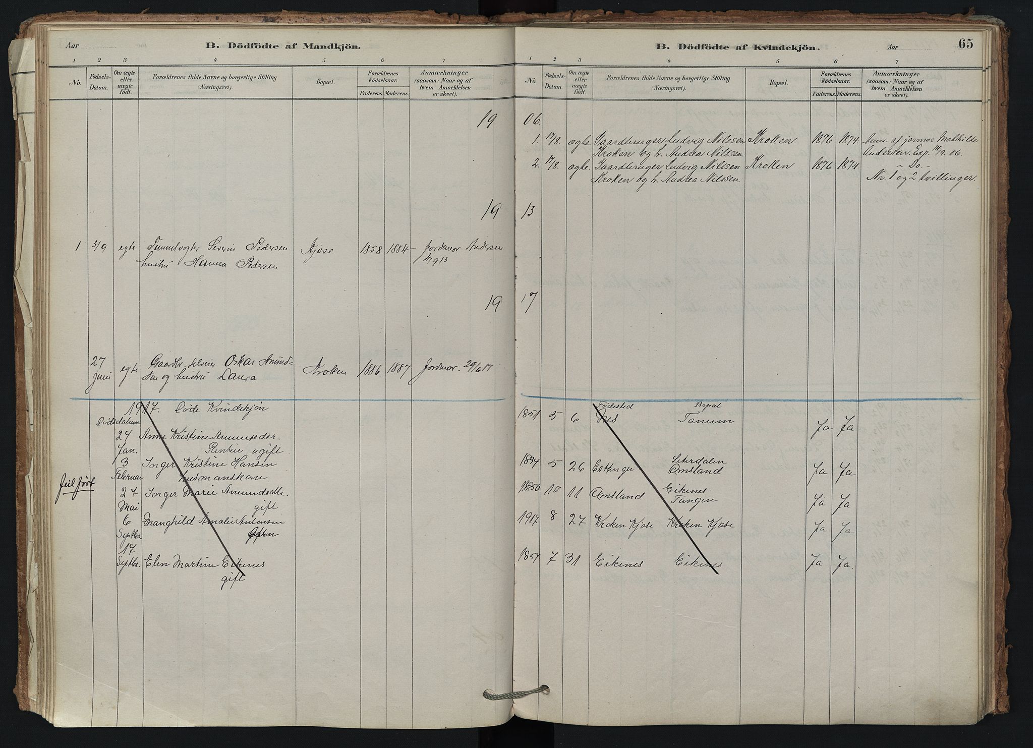 Brunlanes kirkebøker, AV/SAKO-A-342/F/Fd/L0001: Ministerialbok nr. IV 1, 1878-1917, s. 65