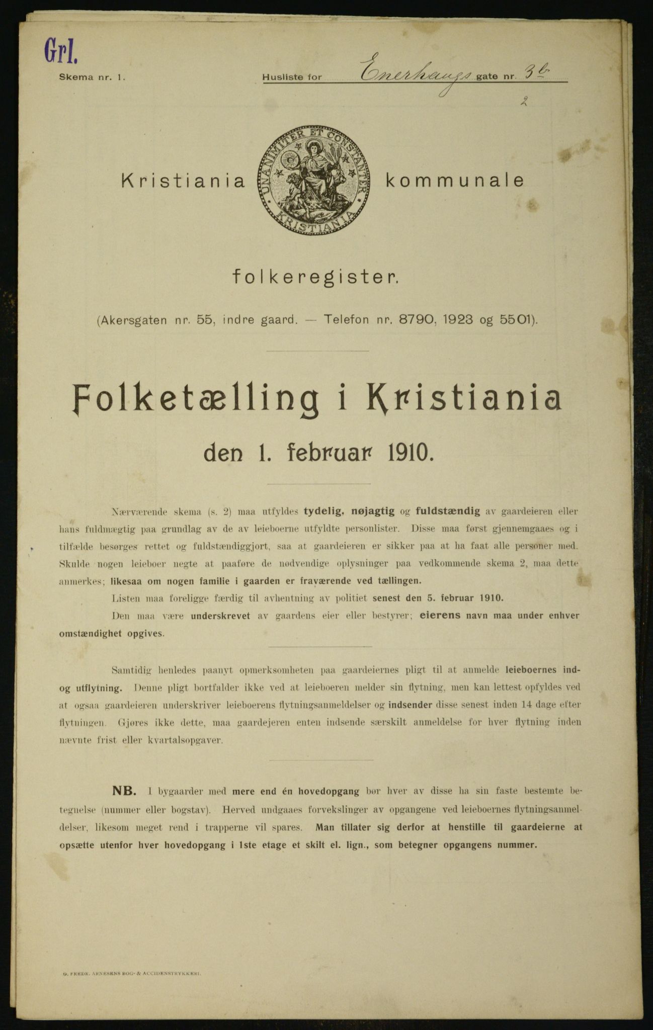 OBA, Kommunal folketelling 1.2.1910 for Kristiania, 1910, s. 19688