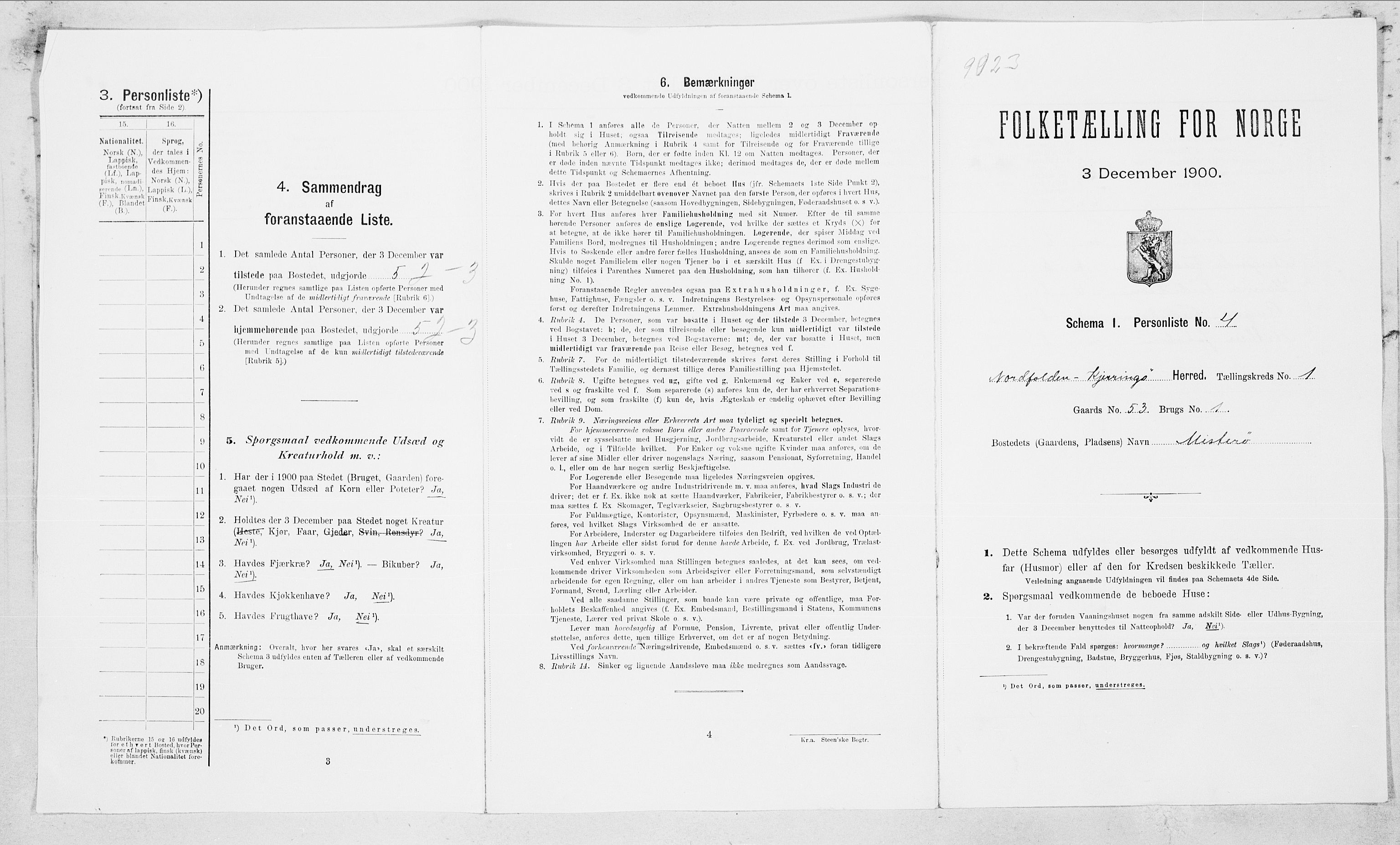 SAT, Folketelling 1900 for 1846 Nordfold-Kjerringøy herred, 1900, s. 24