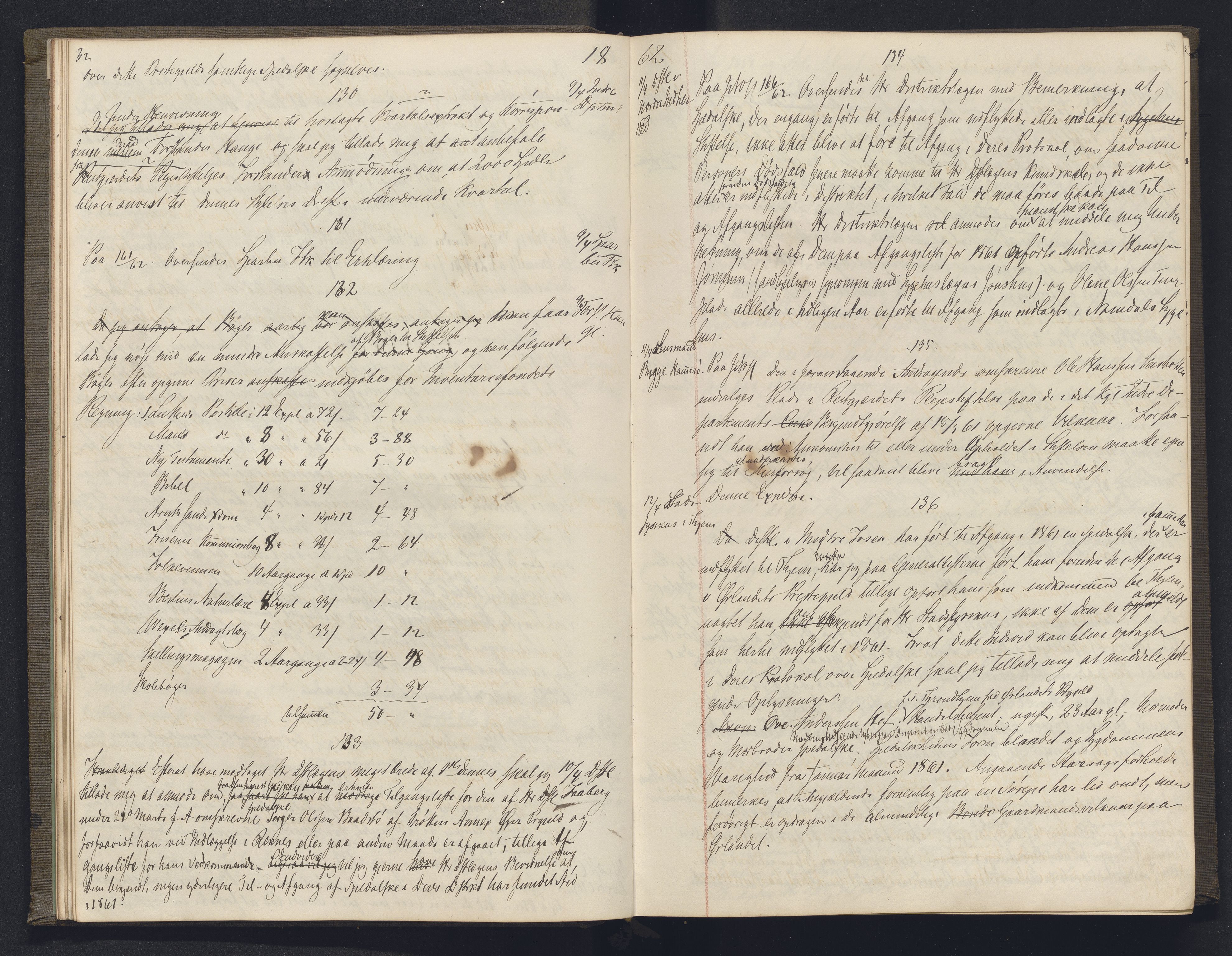 Lepraarkiver - Overlegen for den spedalske sykdom, AV/SAB-A-61001/B.b/L0003: Kopibok, 1862-1865, s. 32-33