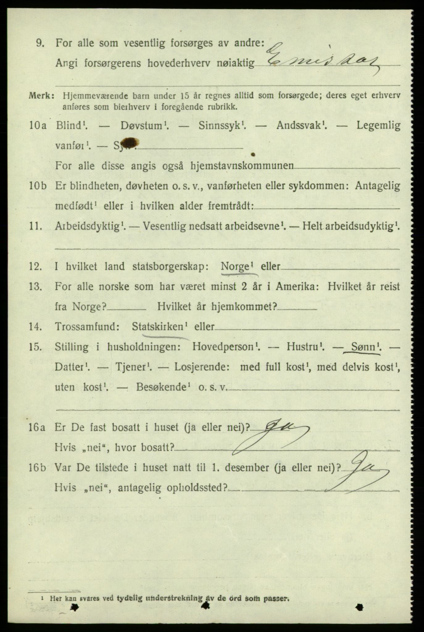 SAB, Folketelling 1920 for 1224 Kvinnherad herred, 1920, s. 11011