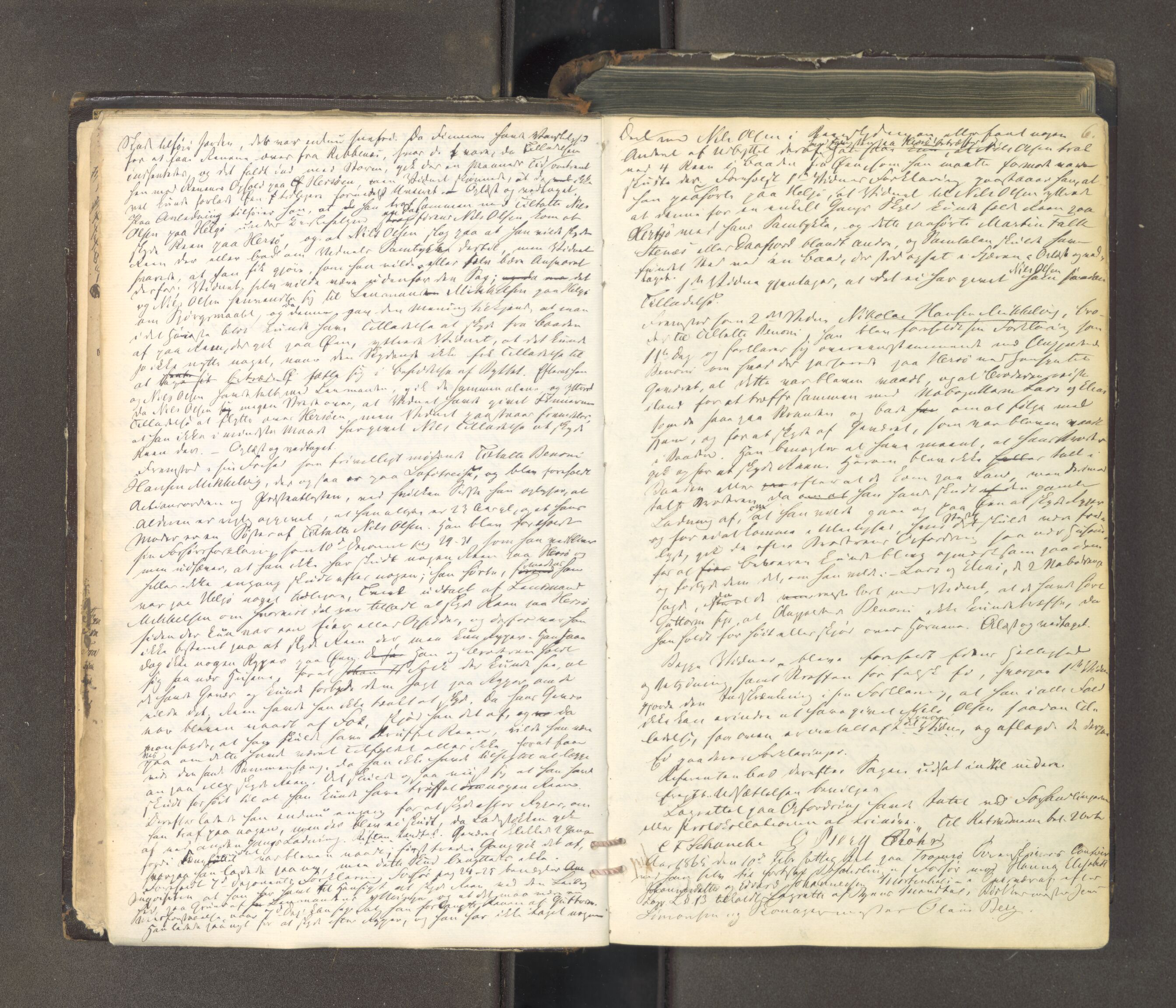 Tromsø sorenskriveri 1855-, AV/SATØ-S-0050/F/Fe/L0127: Ekstrarettsprotokoll med register, 1864-1870, s. 5b-6a