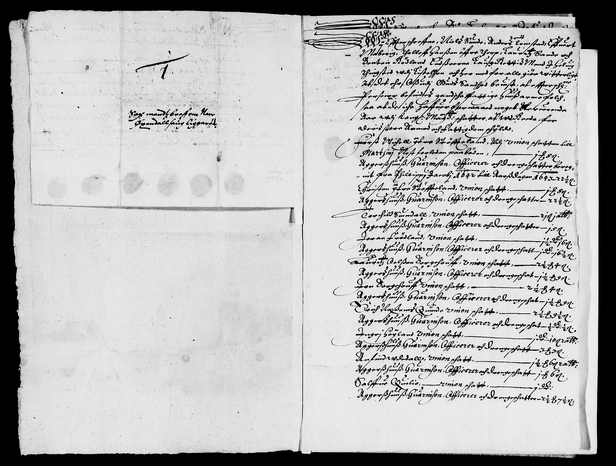 Rentekammeret inntil 1814, Reviderte regnskaper, Lensregnskaper, AV/RA-EA-5023/R/Rb/Rbr/L0014: Lista len, 1641-1644