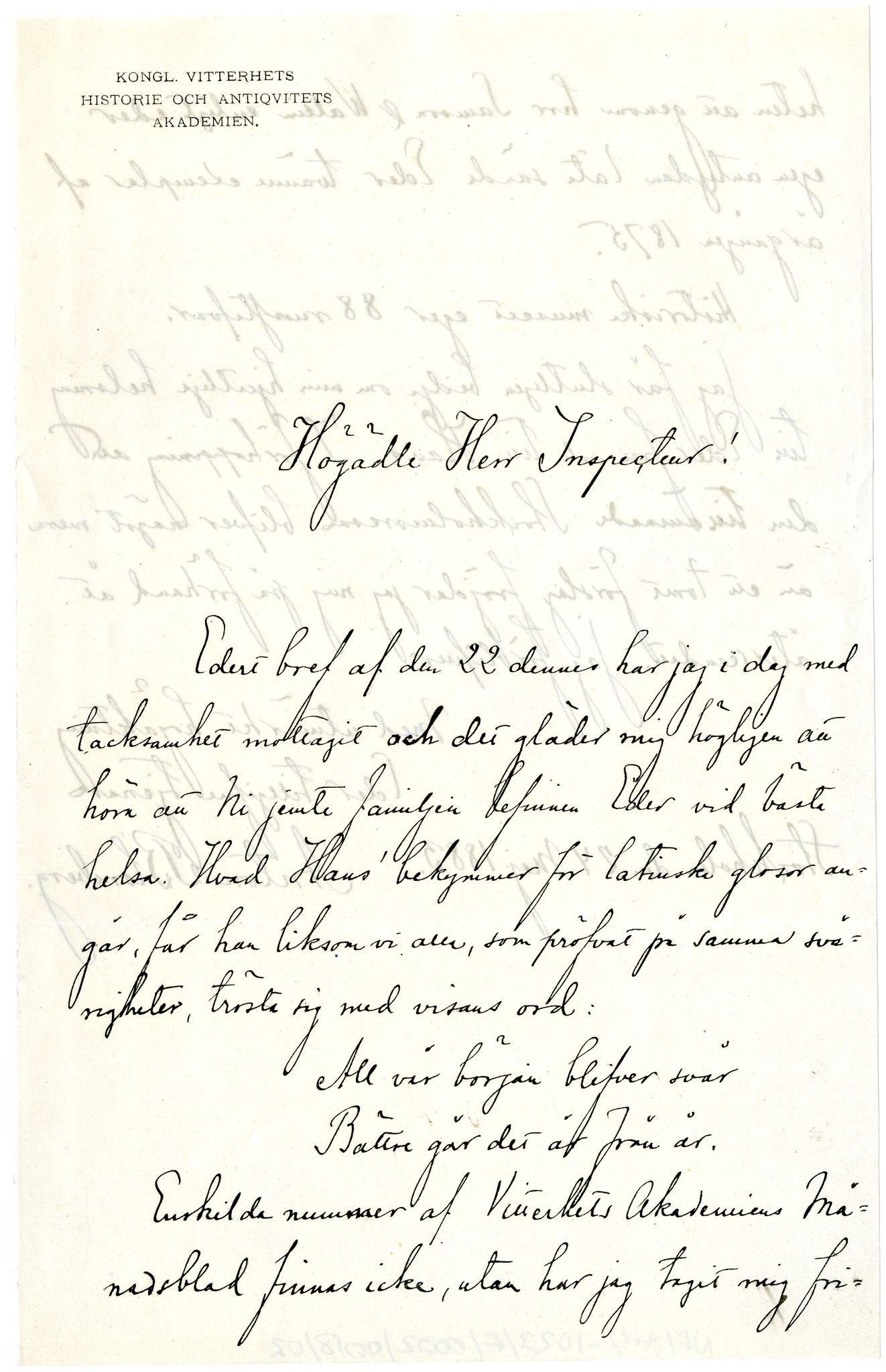 Diderik Maria Aalls brevsamling, NF/Ark-1023/F/L0002: D.M. Aalls brevsamling. B - C, 1799-1889, s. 78