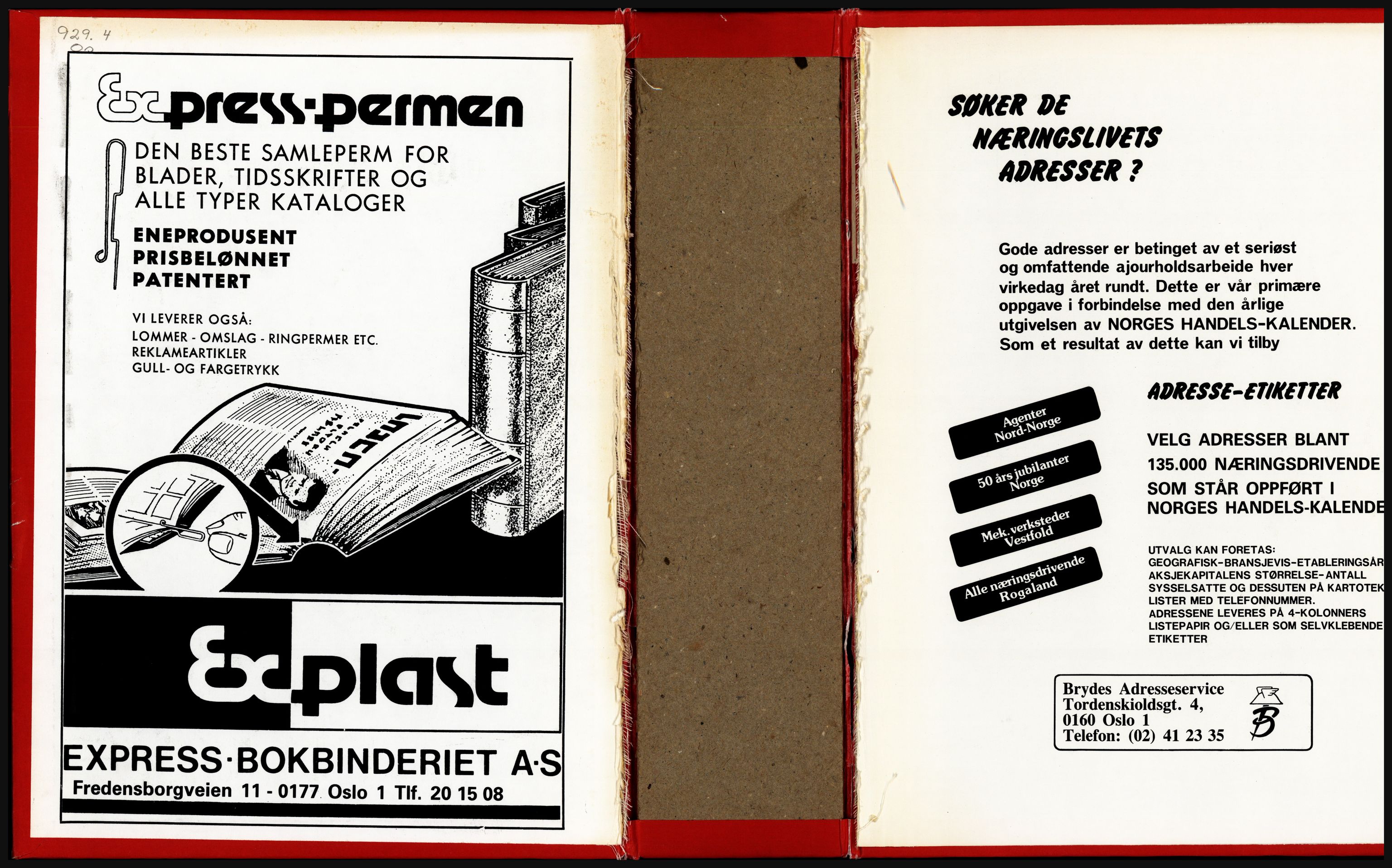 Kristiania/Oslo adressebok, PUBL/-, 1984-1985