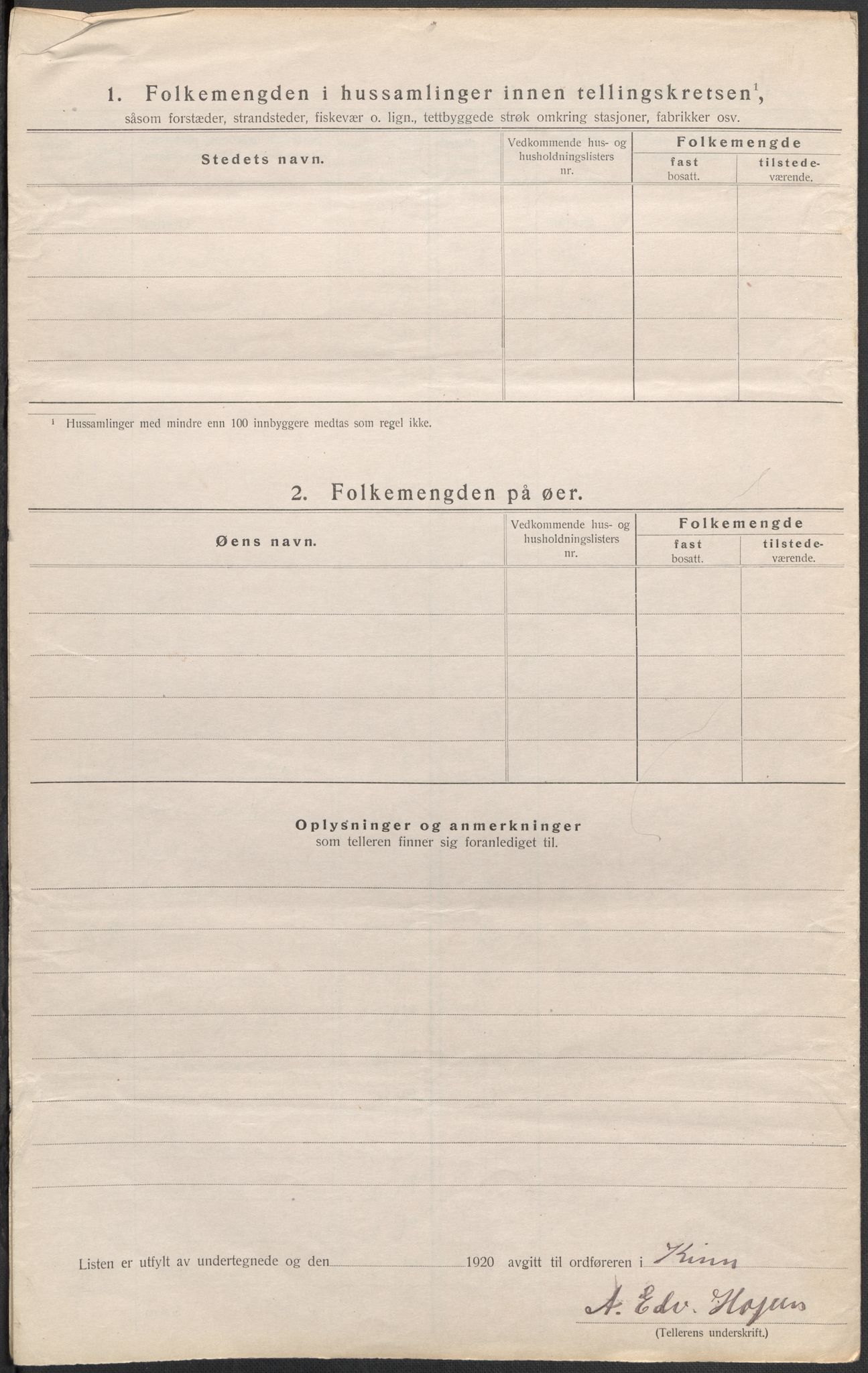 SAB, Folketelling 1920 for 1437 Kinn herred, 1920, s. 64