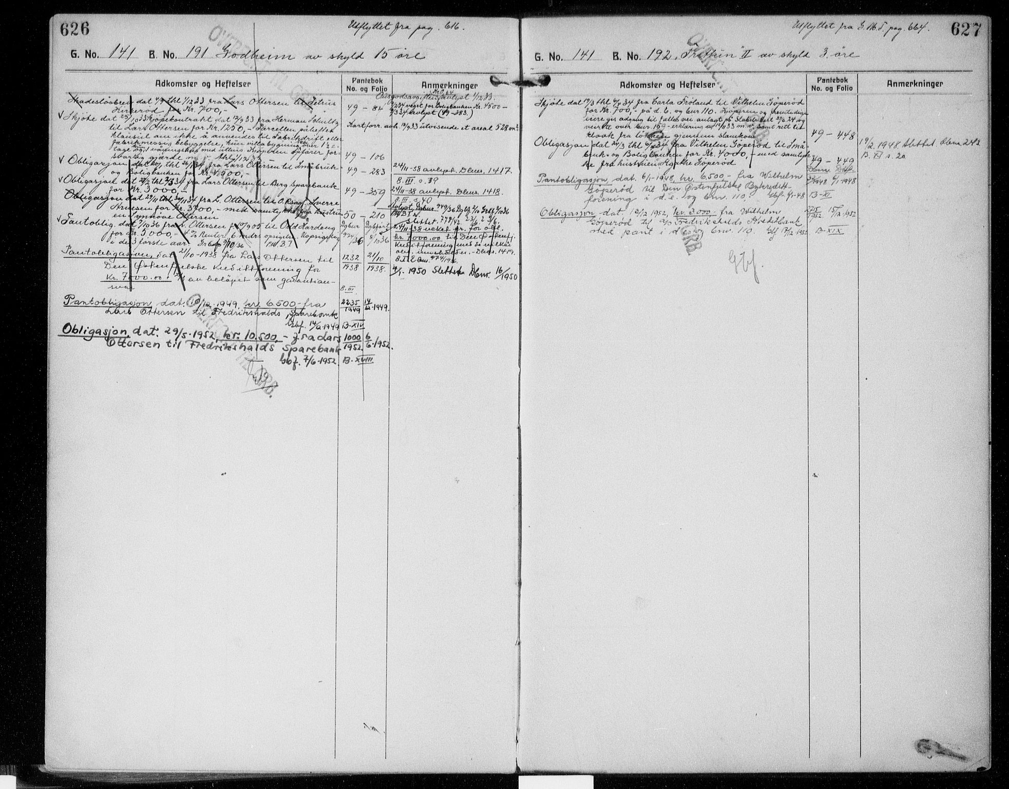 Idd og Marker sorenskriveri, AV/SAO-A-10283/G/Ga/Gac/L0006: Panteregister nr. II 6, 1926-1953, s. 626-627