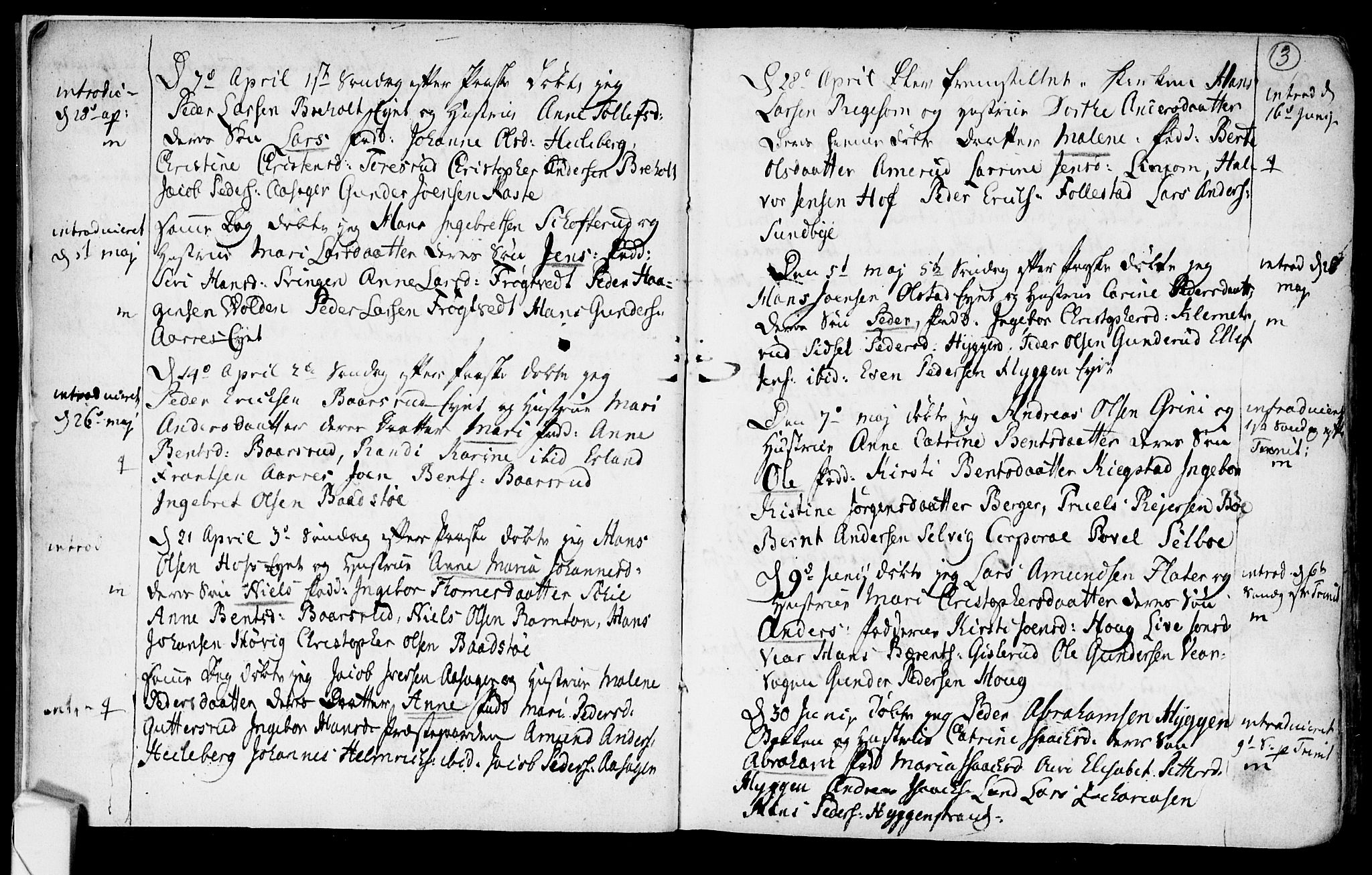 Røyken kirkebøker, AV/SAKO-A-241/F/Fa/L0003: Ministerialbok nr. 3, 1782-1813, s. 3