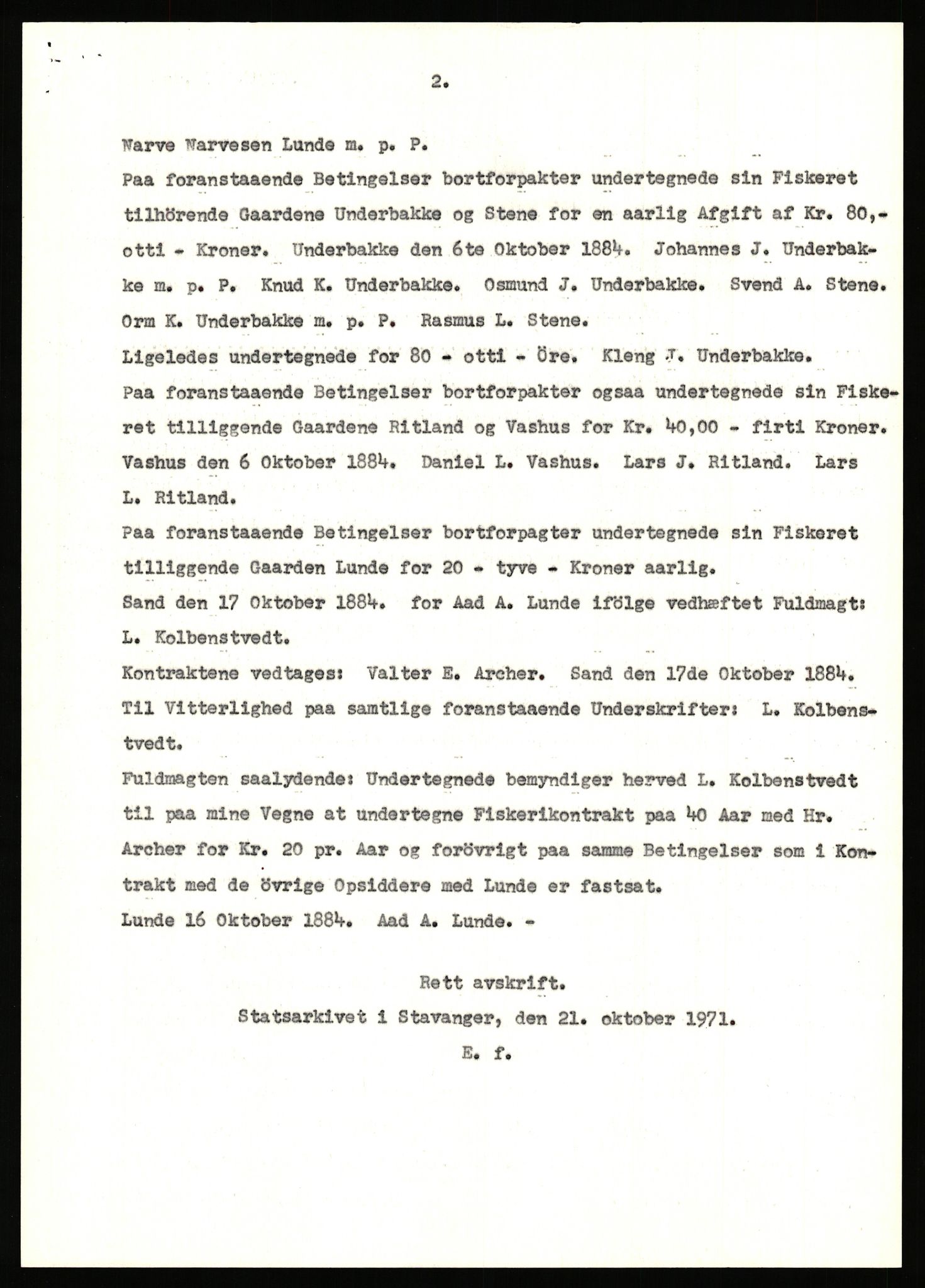 Statsarkivet i Stavanger, AV/SAST-A-101971/03/Y/Yj/L0055: Avskrifter sortert etter gårdsnavn: Lunde nordre - Løining i Elven, 1750-1930, s. 249