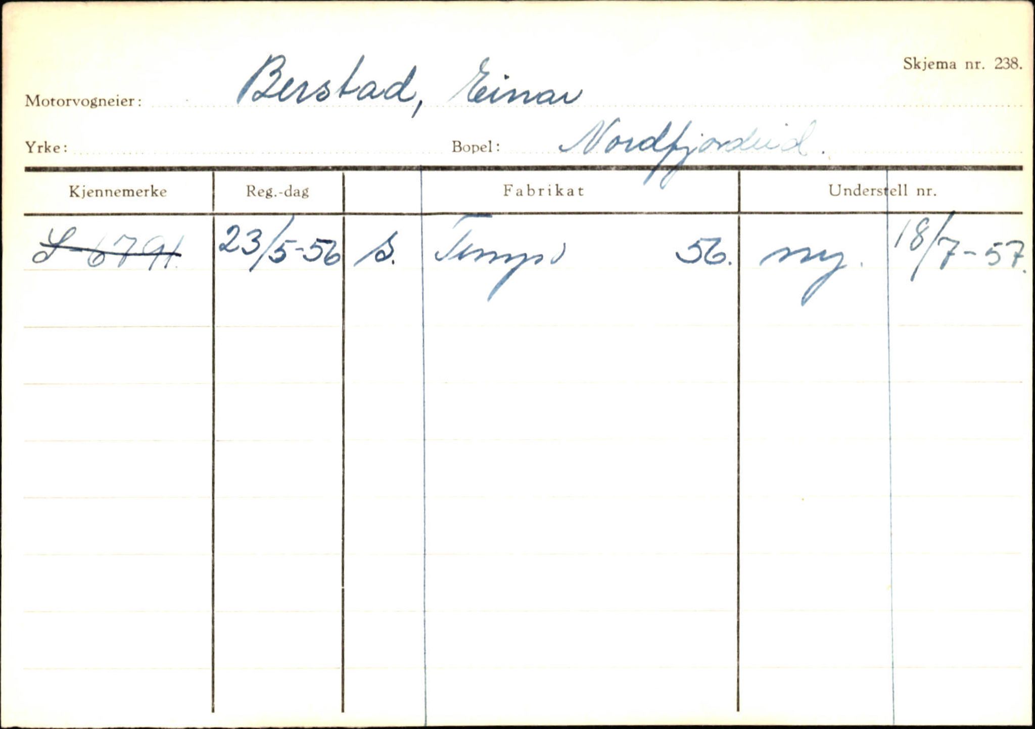 Statens vegvesen, Sogn og Fjordane vegkontor, AV/SAB-A-5301/4/F/L0129: Eigarregistrer Eid A-S, 1945-1975, s. 123