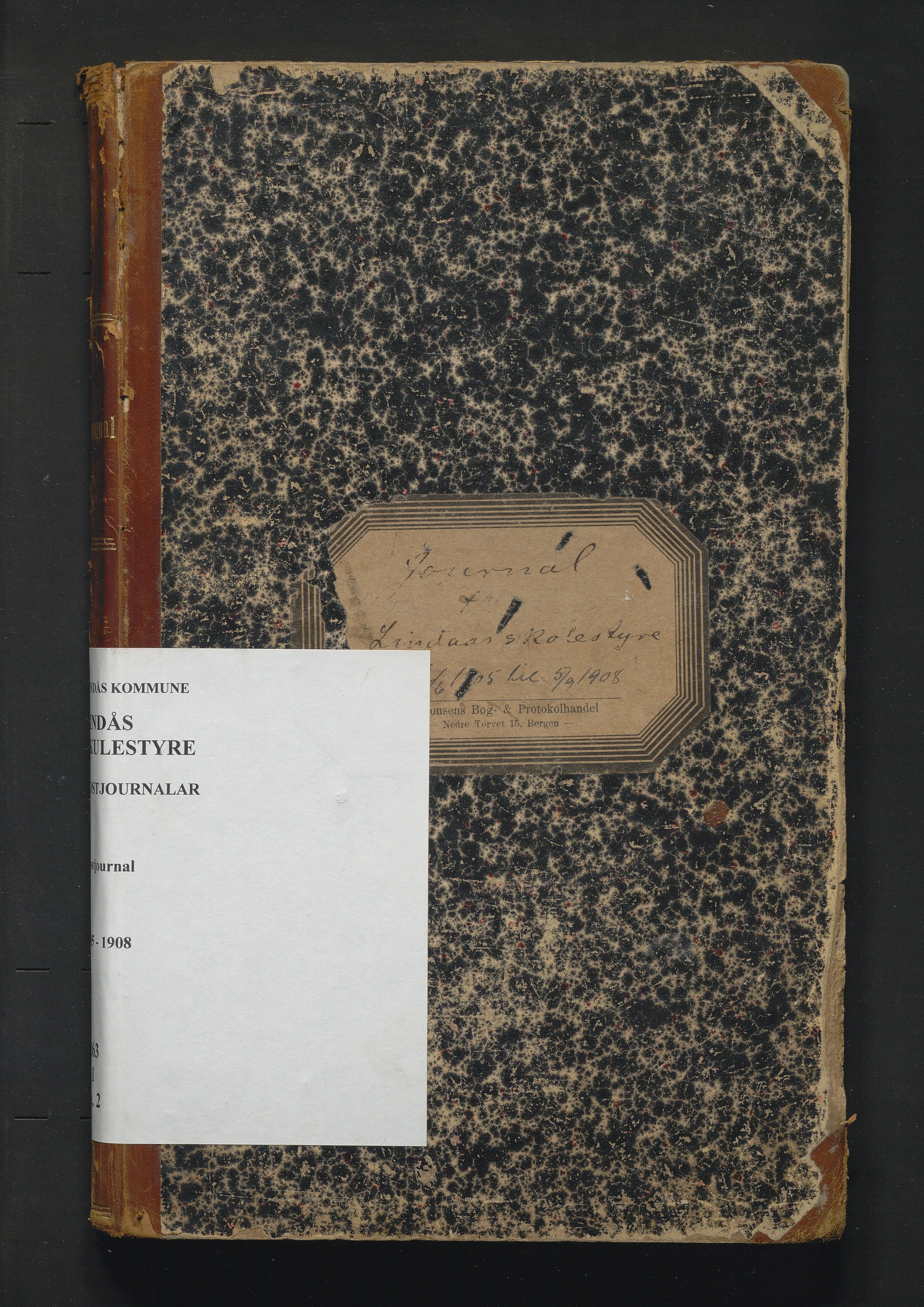 Lindås kommune. Skulestyret, IKAH/1263-211/C/Ca/L0002: Postjournal for Lindås skulestyre, 1905-1908