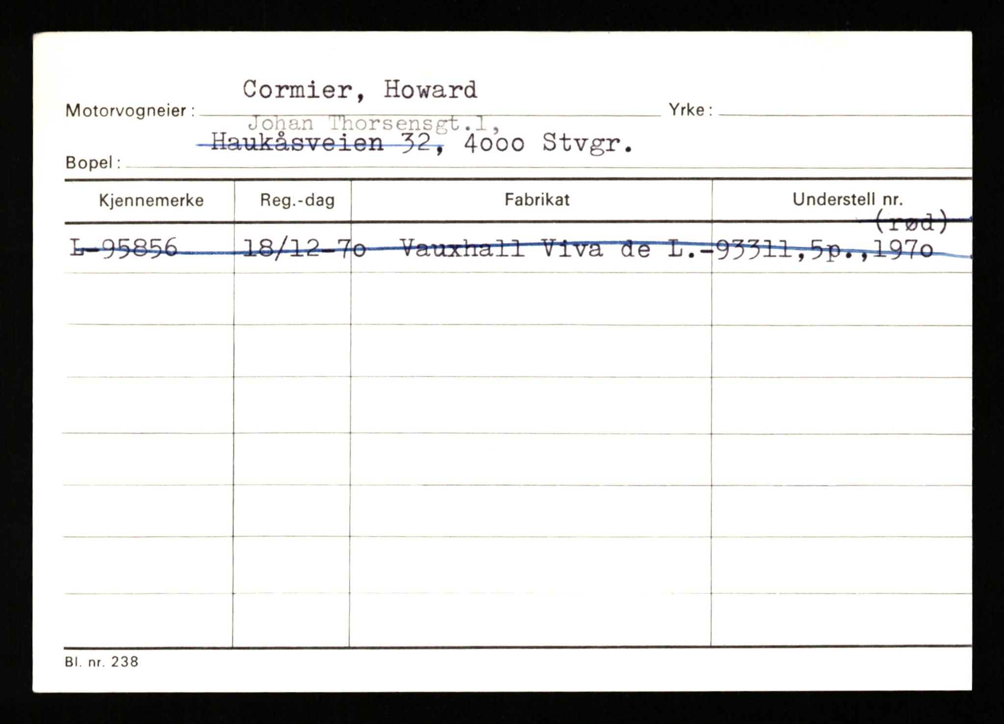 Stavanger trafikkstasjon, SAST/A-101942/0/H/L0005: Bue - Dahlstrøm, 1930-1971, s. 2231