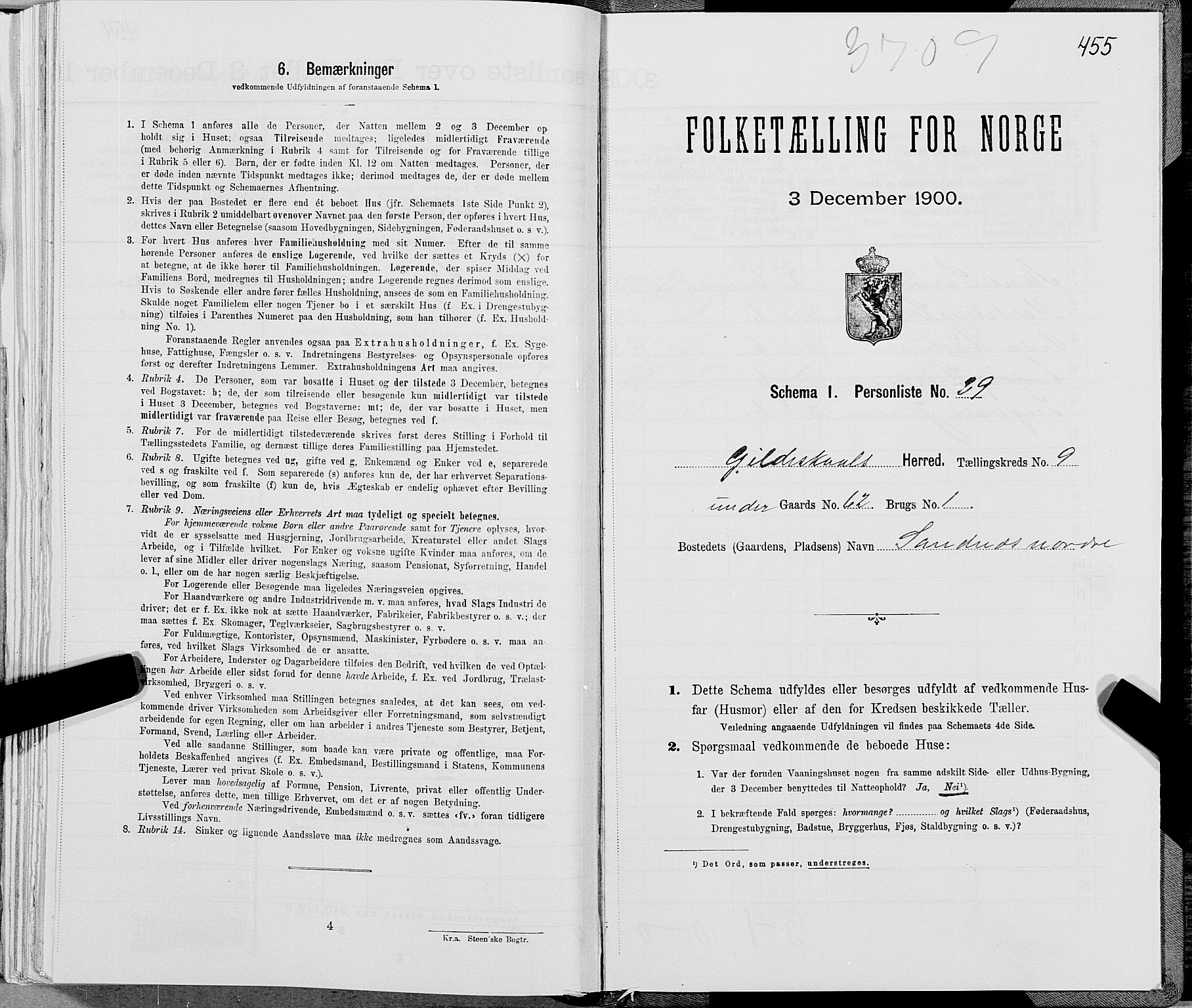 SAT, Folketelling 1900 for 1838 Gildeskål herred, 1900, s. 971