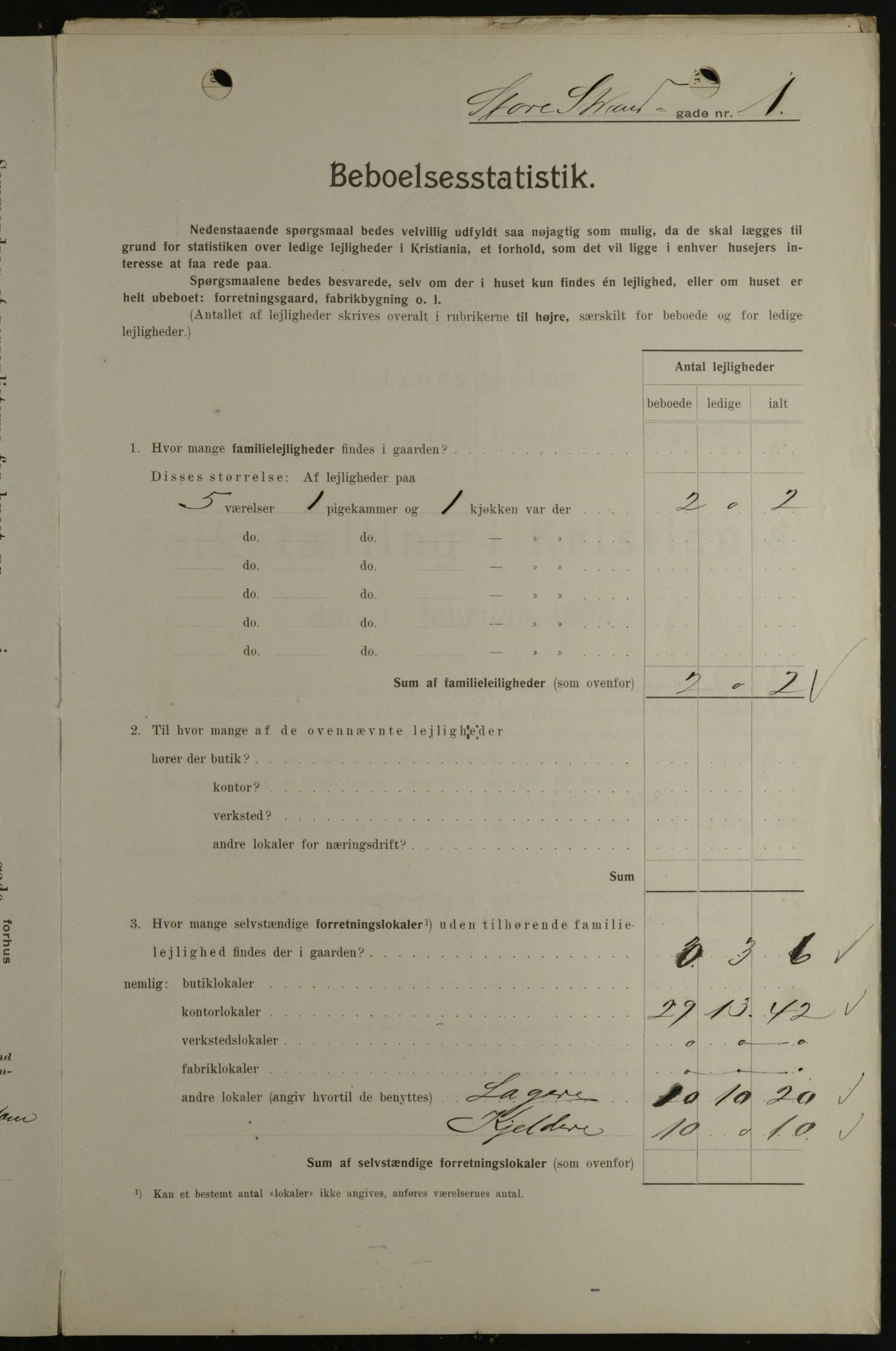 OBA, Kommunal folketelling 1.2.1908 for Kristiania kjøpstad, 1908, s. 92393