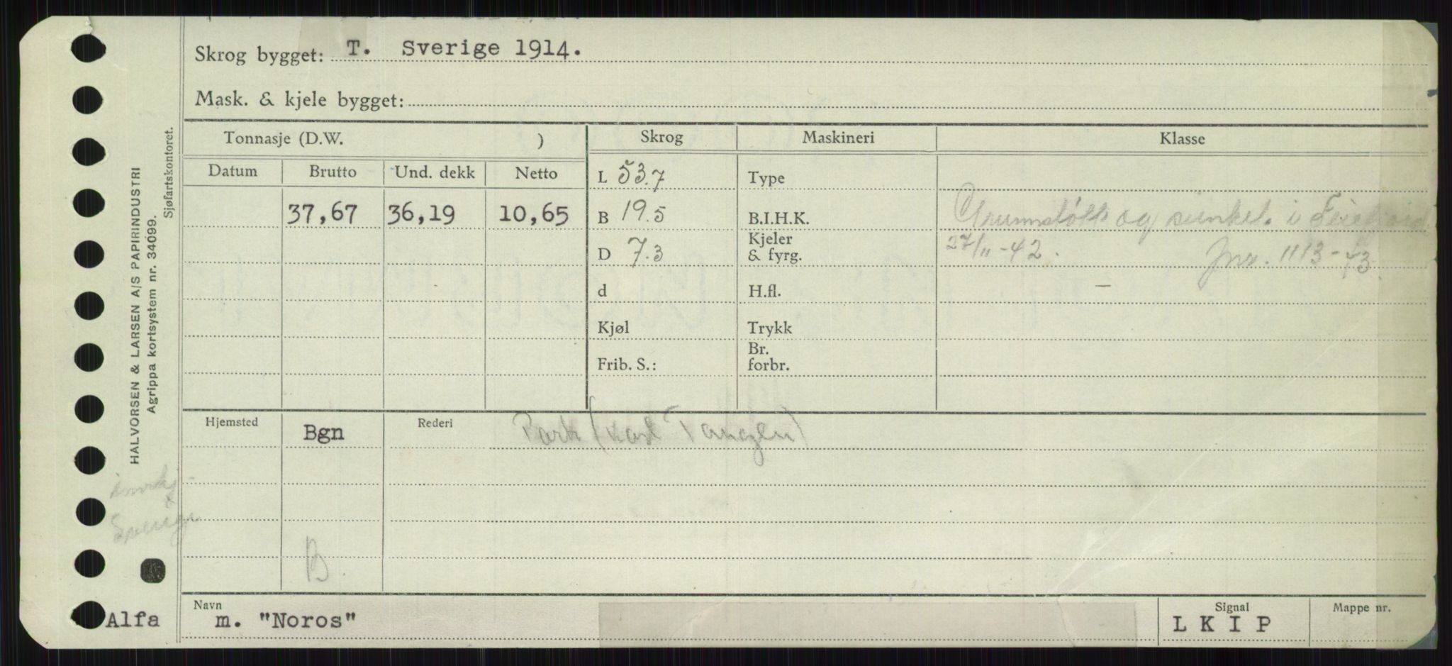 Sjøfartsdirektoratet med forløpere, Skipsmålingen, RA/S-1627/H/Ha/L0004/0001: Fartøy, Mas-R / Fartøy, Mas-Odd, s. 815