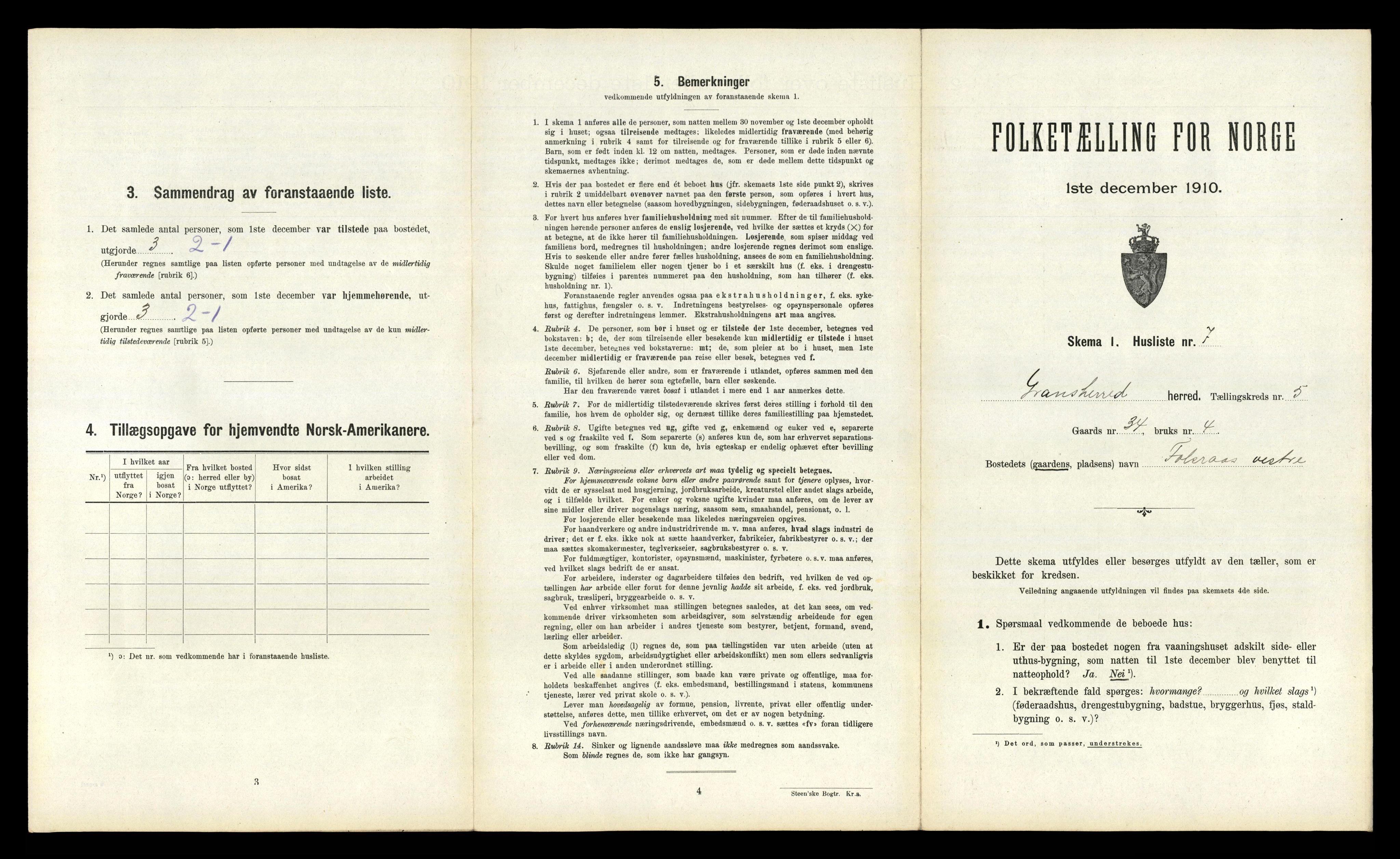 RA, Folketelling 1910 for 0824 Gransherad herred, 1910, s. 370