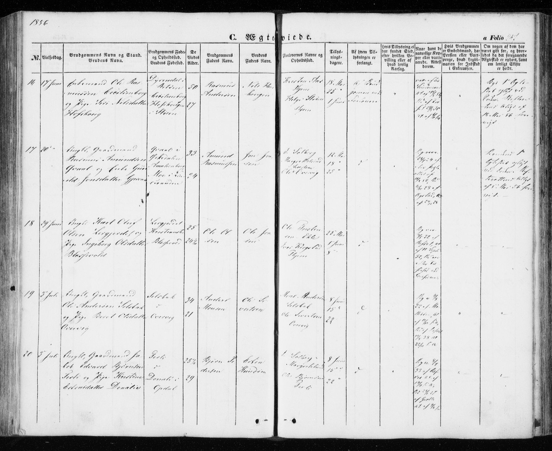 Ministerialprotokoller, klokkerbøker og fødselsregistre - Sør-Trøndelag, SAT/A-1456/606/L0291: Ministerialbok nr. 606A06, 1848-1856, s. 247