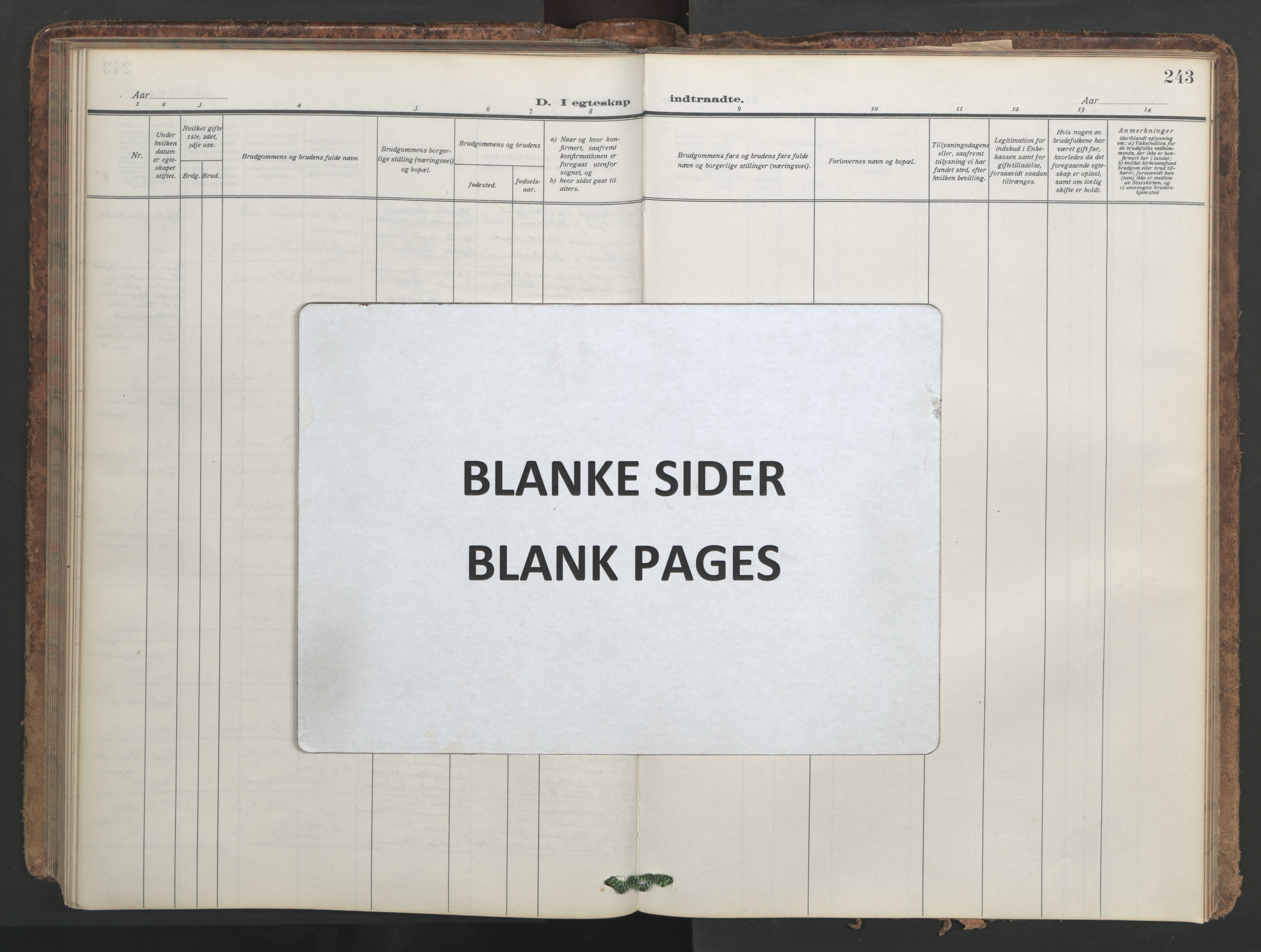 Ministerialprotokoller, klokkerbøker og fødselsregistre - Møre og Romsdal, SAT/A-1454/546/L0597: Klokkerbok nr. 546C03, 1921-1959, s. 243