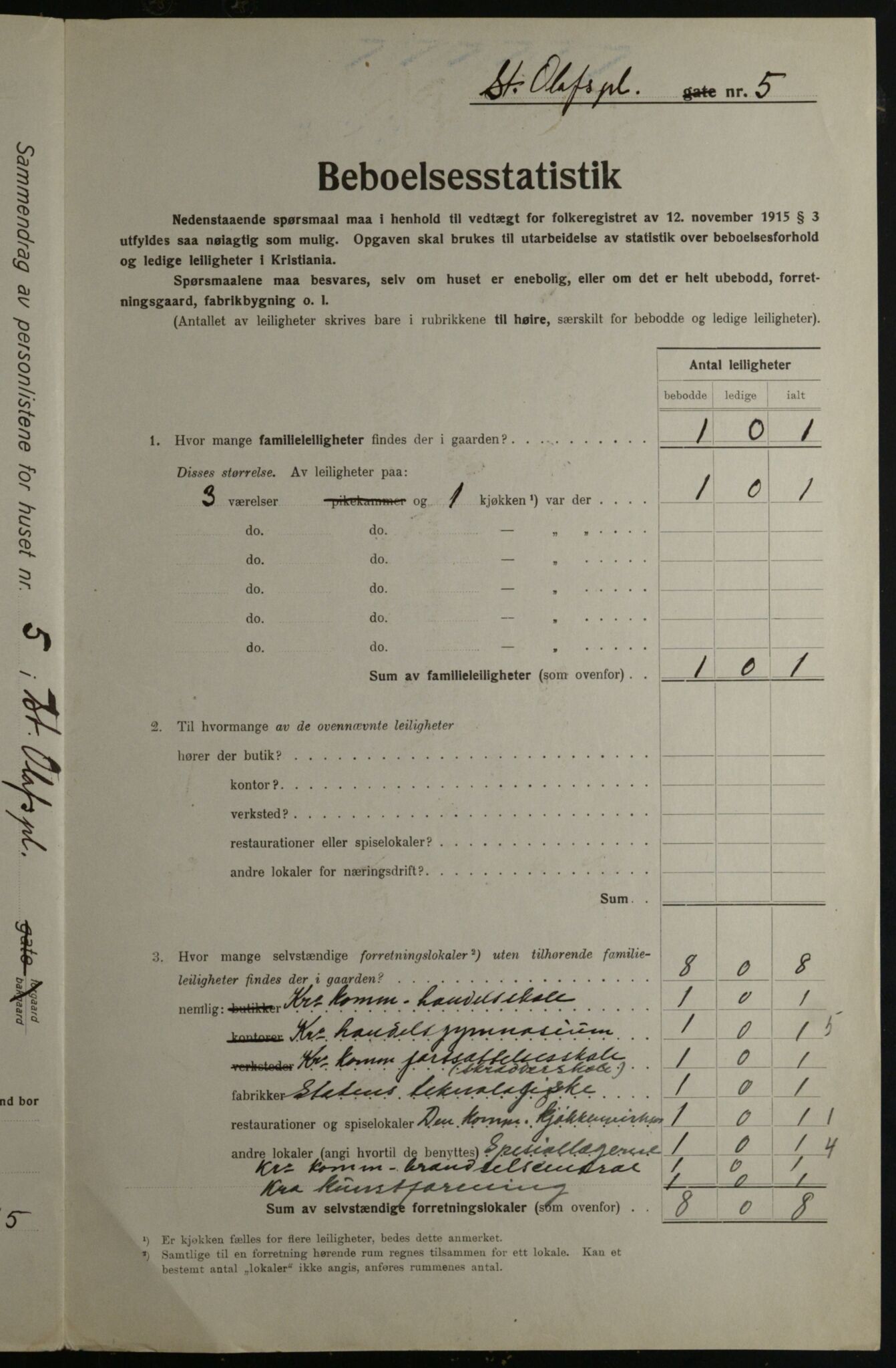 OBA, Kommunal folketelling 1.12.1923 for Kristiania, 1923, s. 97733